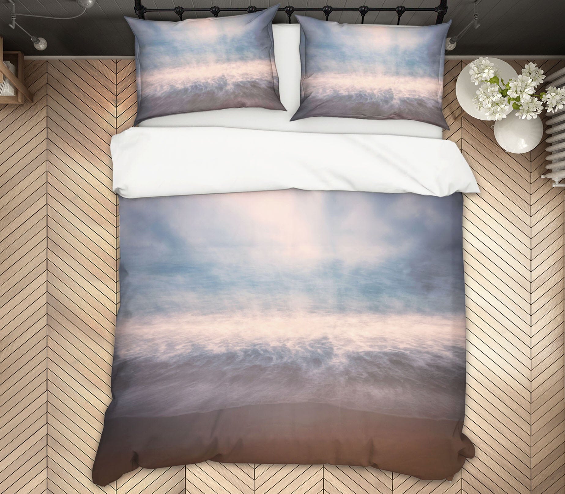 3D Stormy Waves 2150 Marco Carmassi Bedding Bed Pillowcases Quilt Quiet Covers AJ Creativity Home 