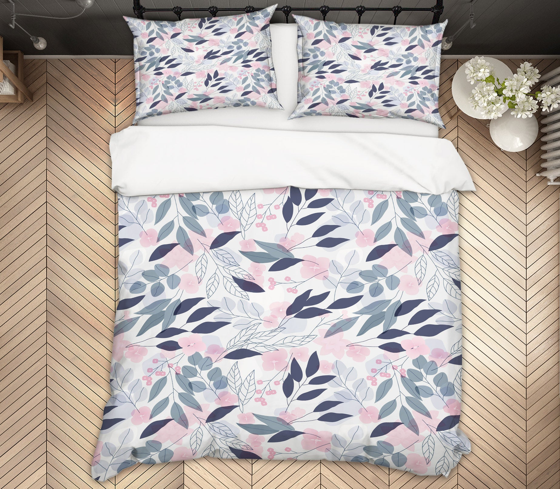 3D Leaves Branches 60191 Bed Pillowcases Quilt