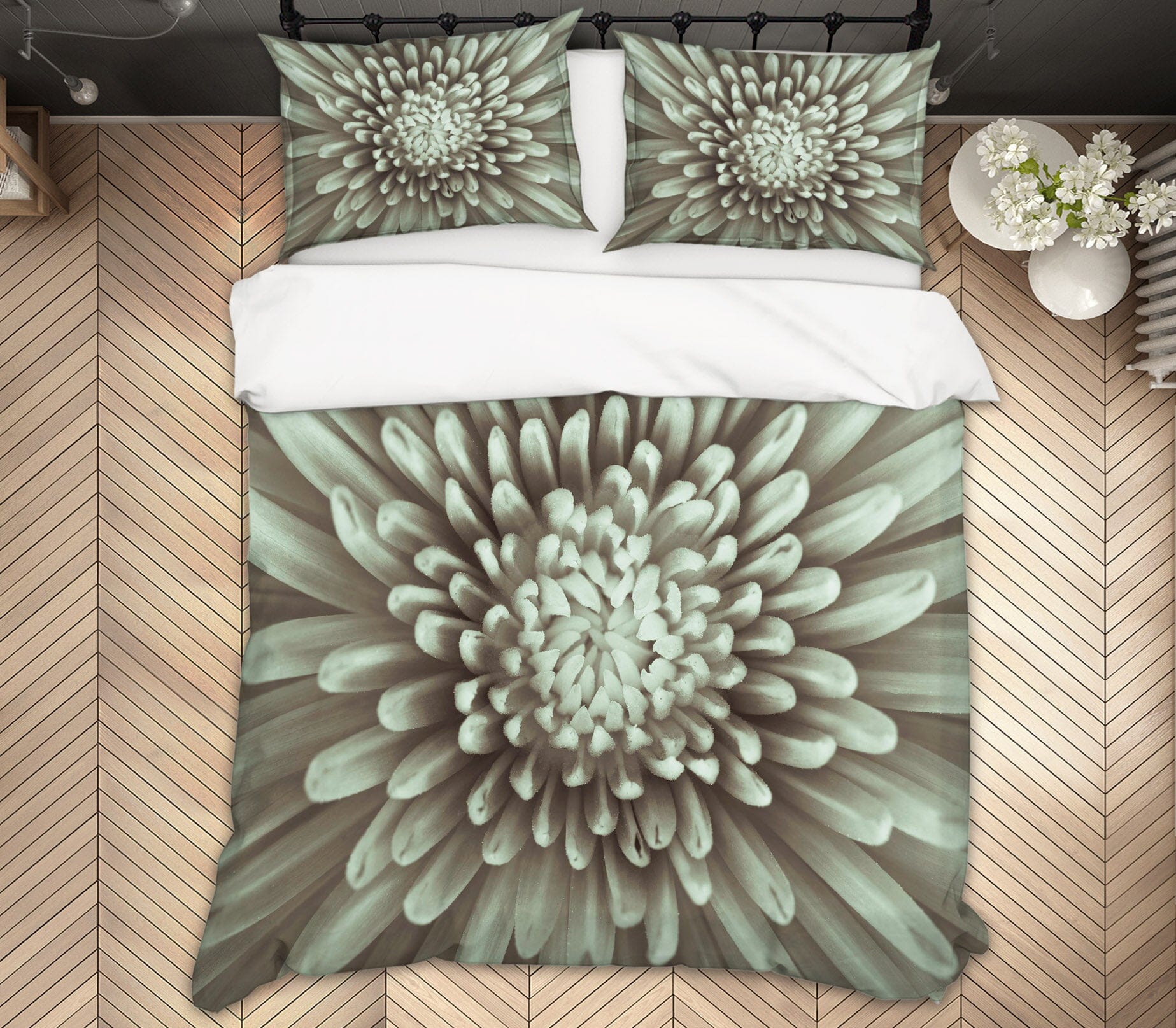 3D White Daisy 2001 Assaf Frank Bedding Bed Pillowcases Quilt Quiet Covers AJ Creativity Home 
