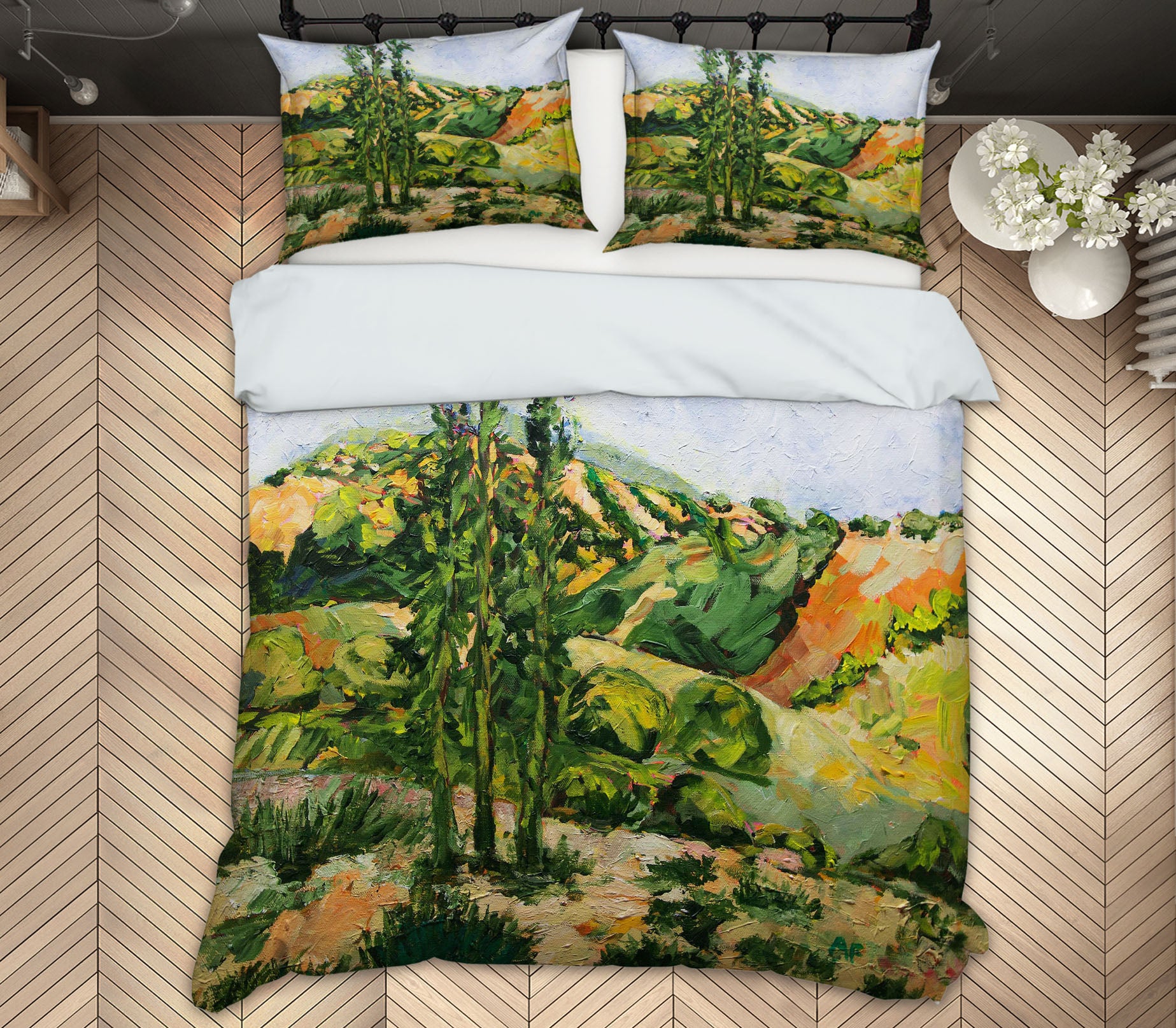 3D Mountain Tree 1141 Allan P. Friedlander Bedding Bed Pillowcases Quilt