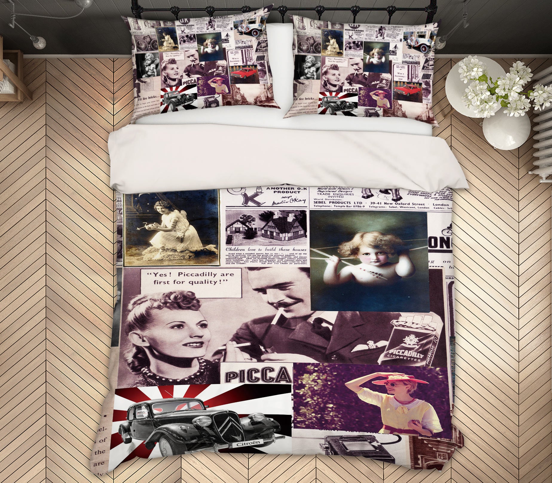3D Poster 13051 Bed Pillowcases Quilt