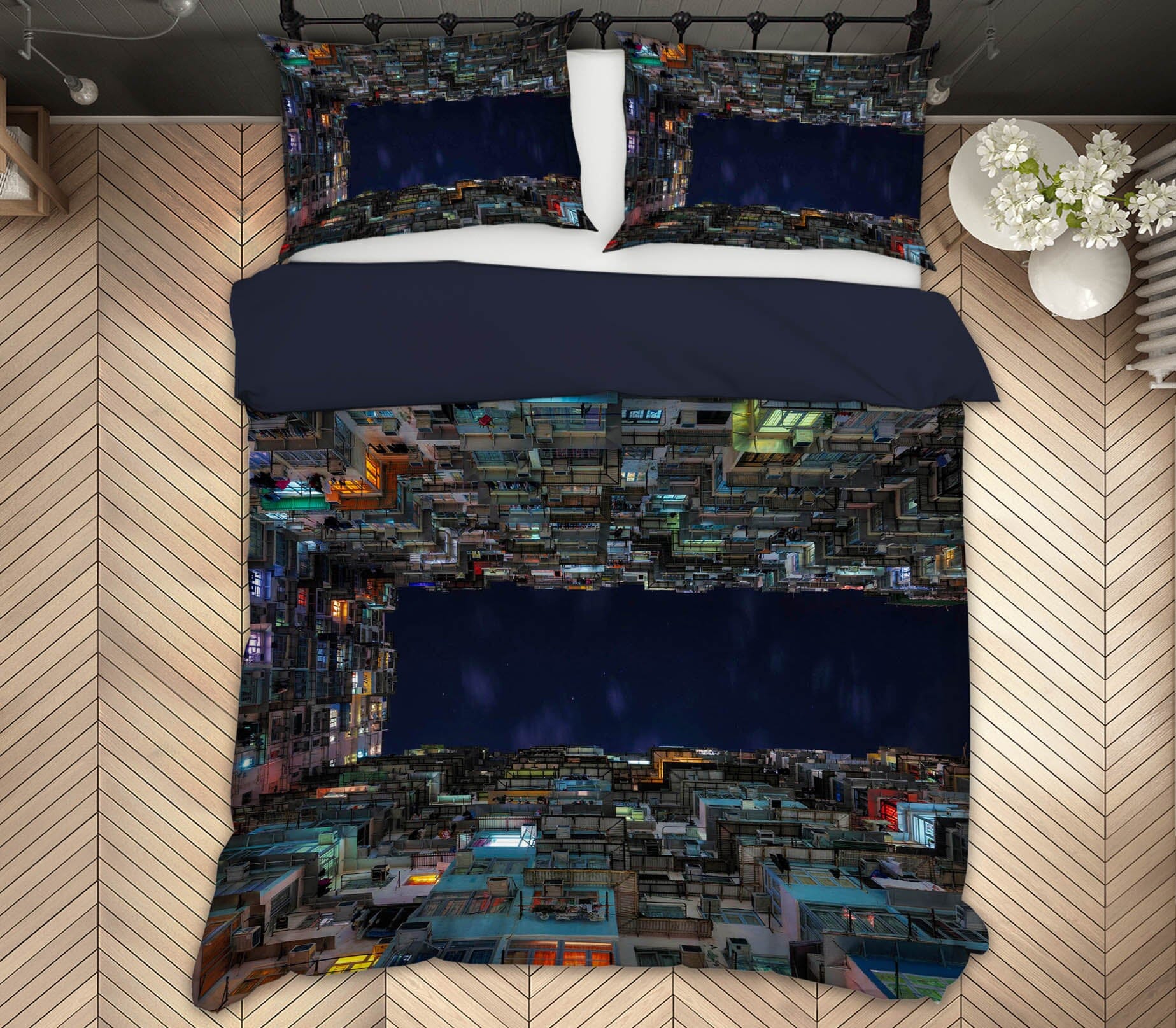 3D Tall Building 2122 Marco Carmassi Bedding Bed Pillowcases Quilt Quiet Covers AJ Creativity Home 
