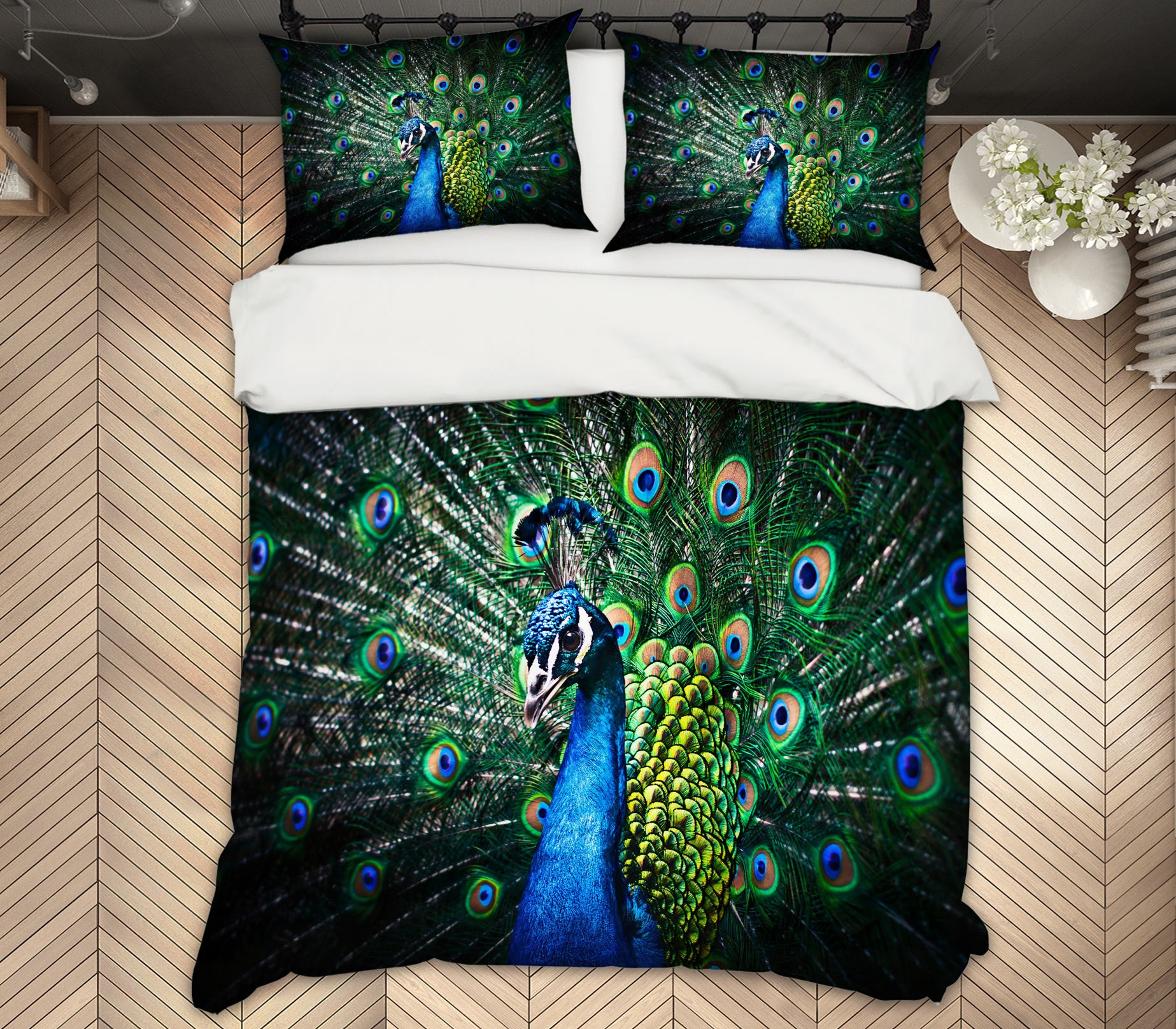 3D Peacock 59211 Bed Pillowcases Quilt