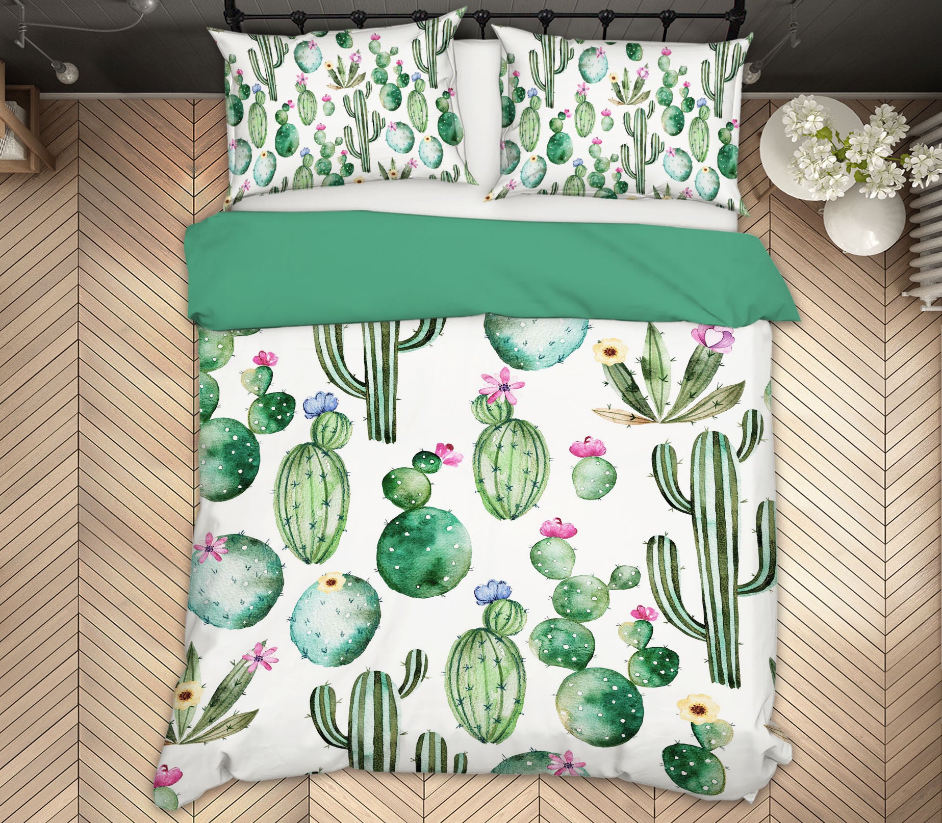 3D Cactus Pattern 18200 Uta Naumann Bedding Bed Pillowcases Quilt