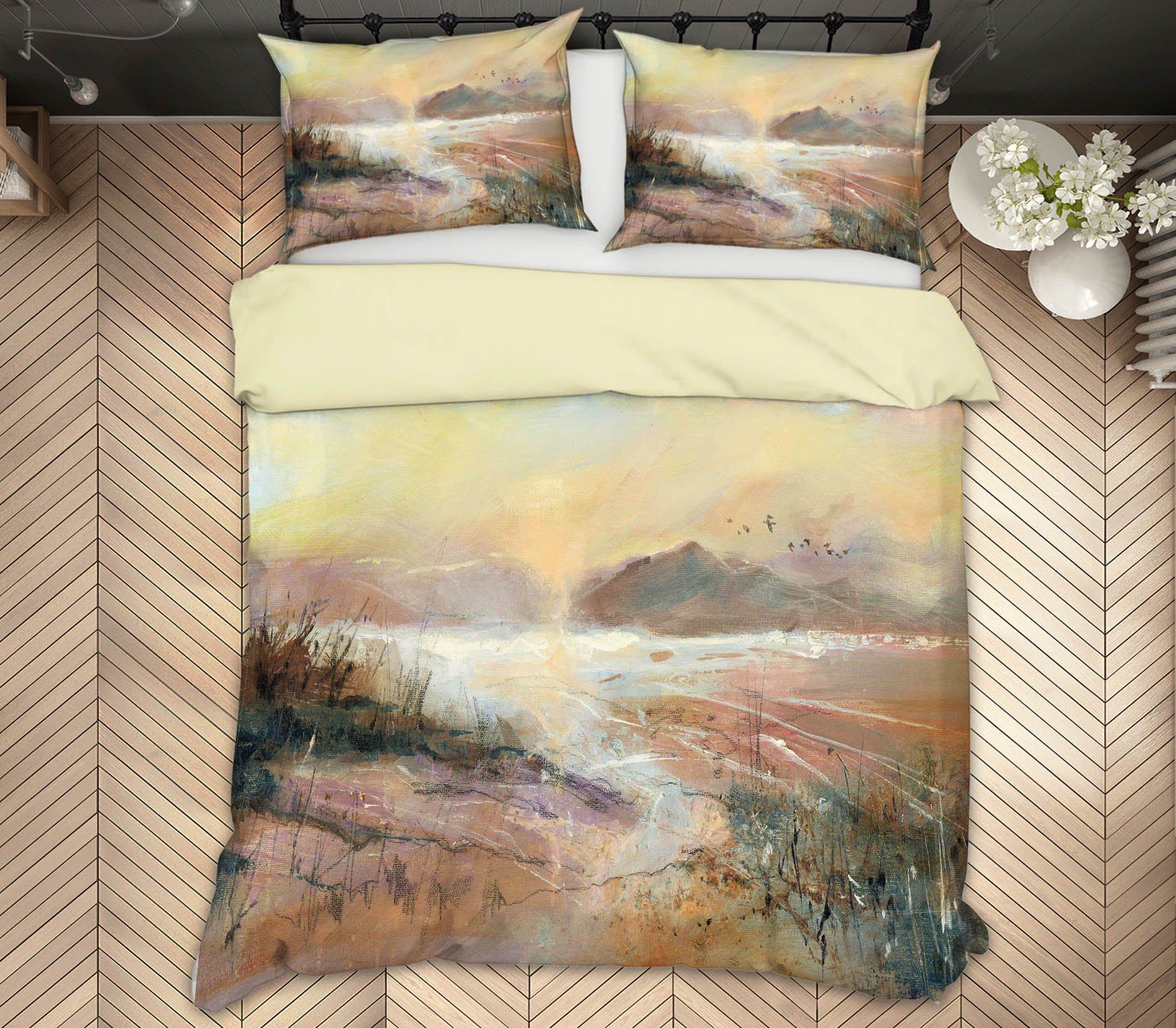 3D Beautiful Mountain 2002 Anne Farrall Doyle Bedding Bed Pillowcases Quilt Quiet Covers AJ Creativity Home 