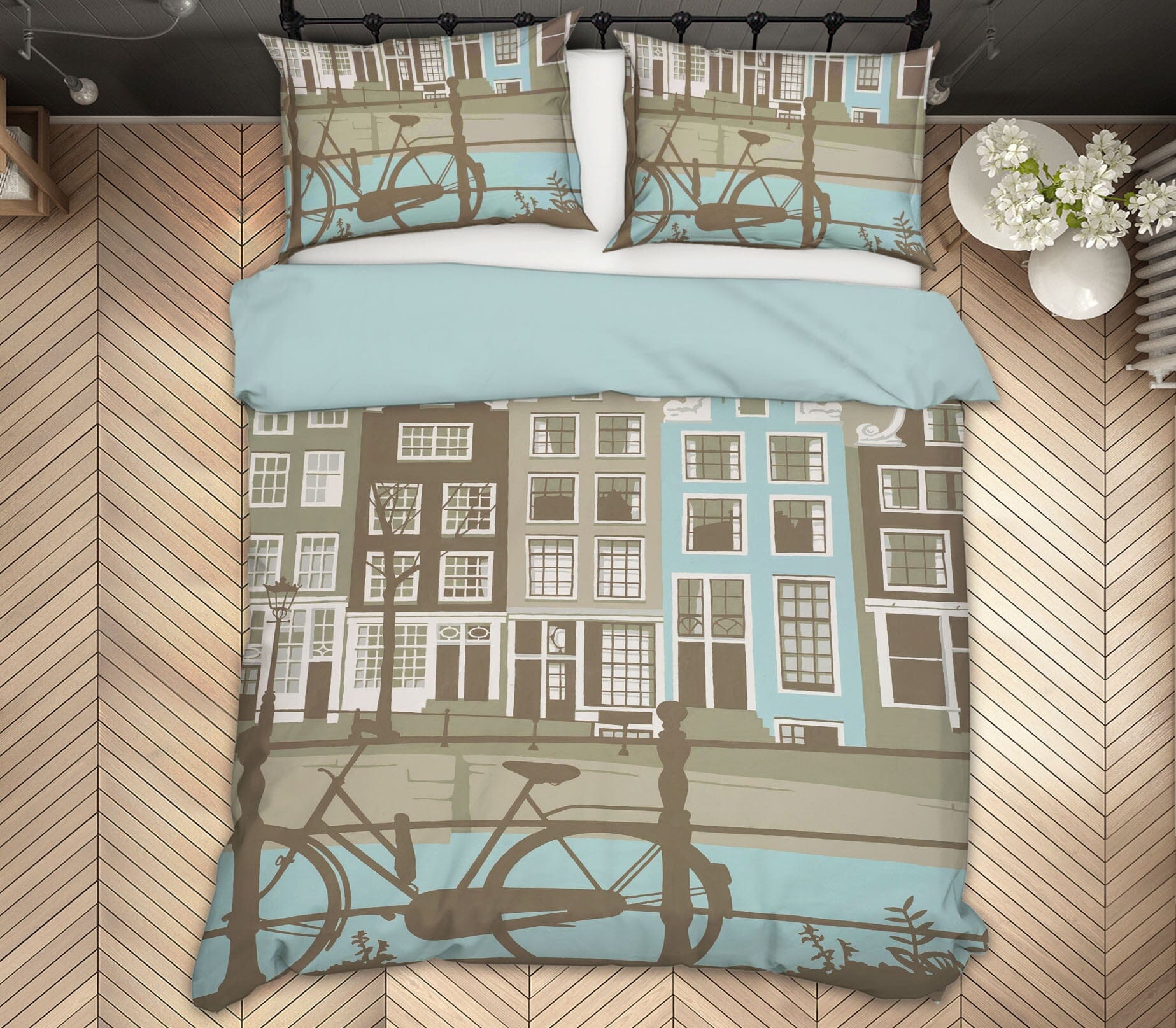 3D City London Building 20118 Steve Read Bedding Bed Pillowcases Quilt Quiet Covers AJ Creativity Home 