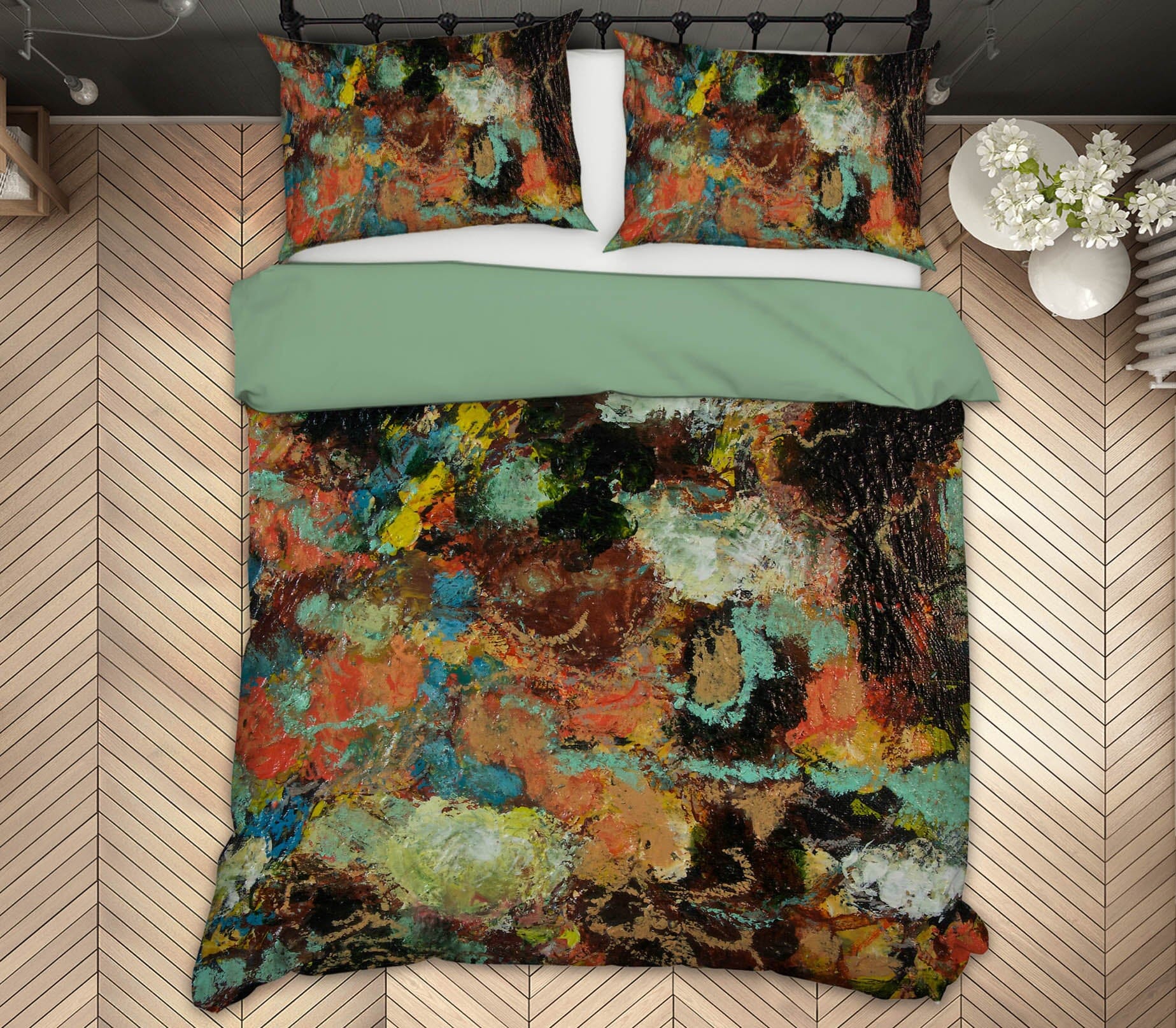 3D Color Graffiti 103 Allan P. Friedlander Bedding Bed Pillowcases Quilt Quiet Covers AJ Creativity Home 