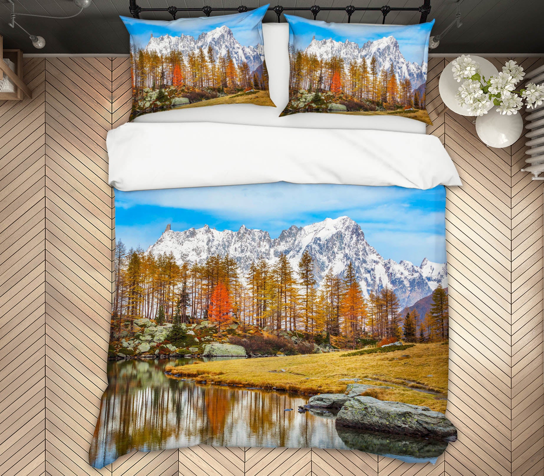 3D Mont Blanc 120 Marco Carmassi Bedding Bed Pillowcases Quilt