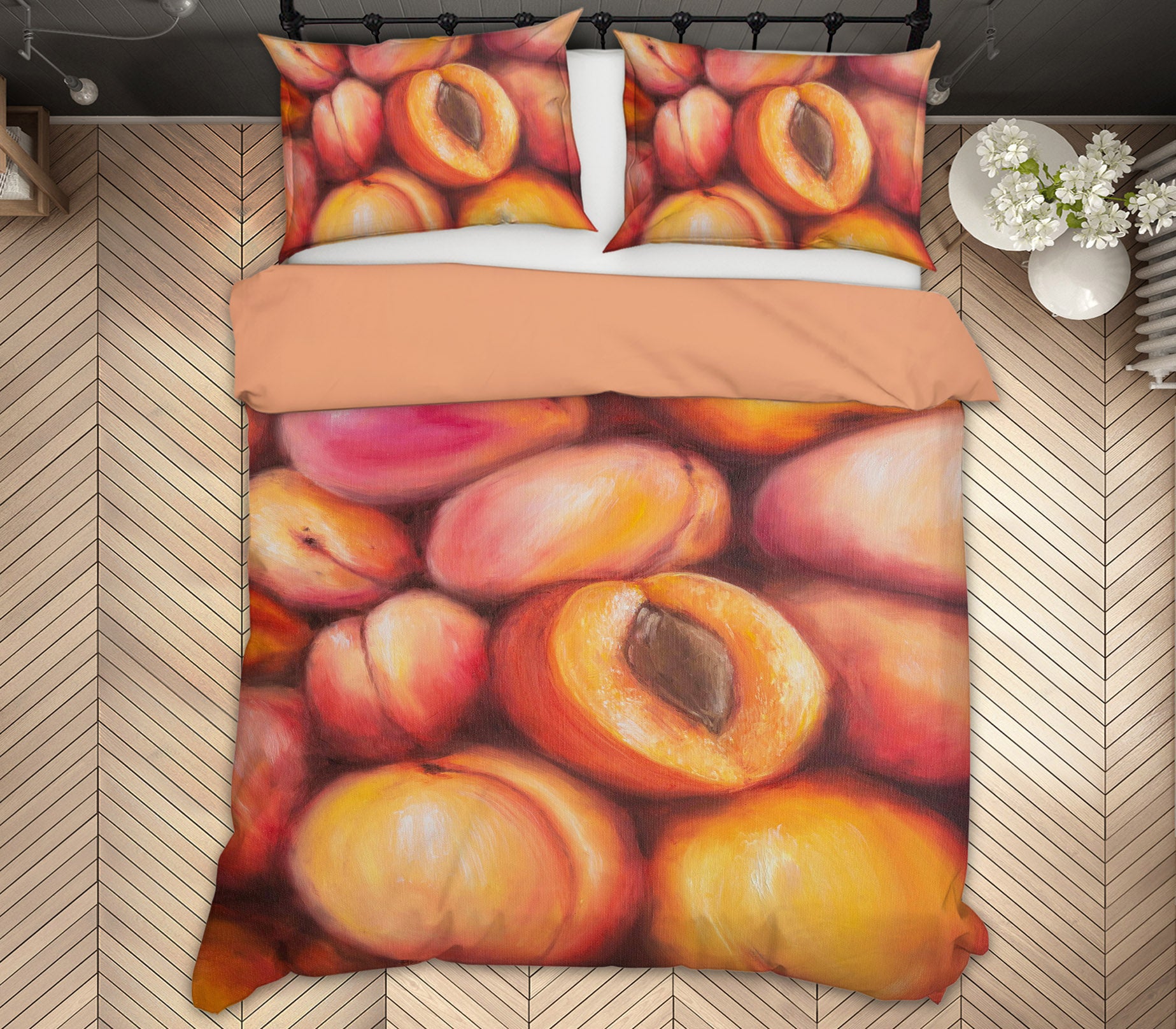 3D Peach 1777 Marina Zotova Bedding Bed Pillowcases Quilt