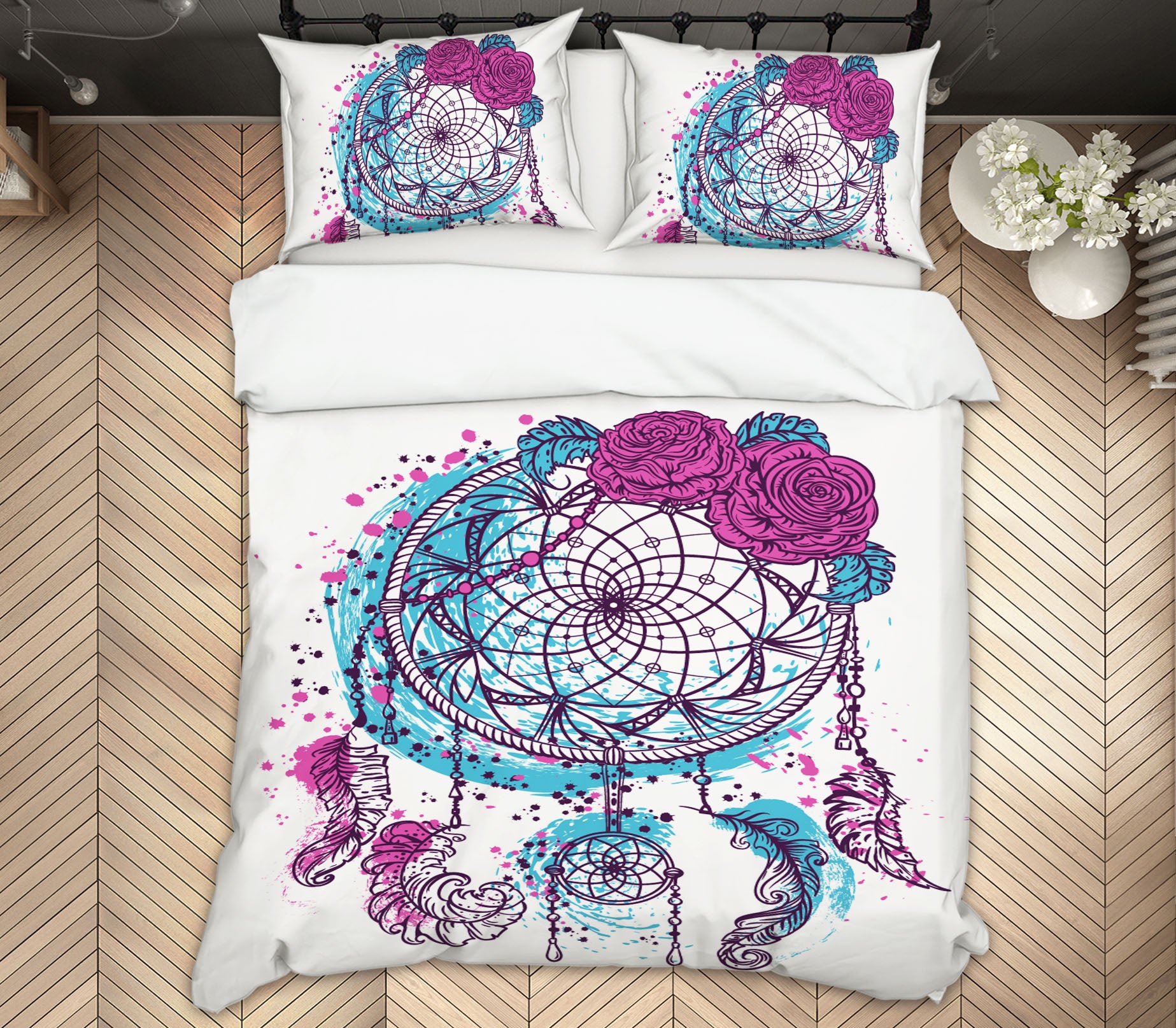 3D Dreamcatcher 15073 Bed Pillowcases Quilt