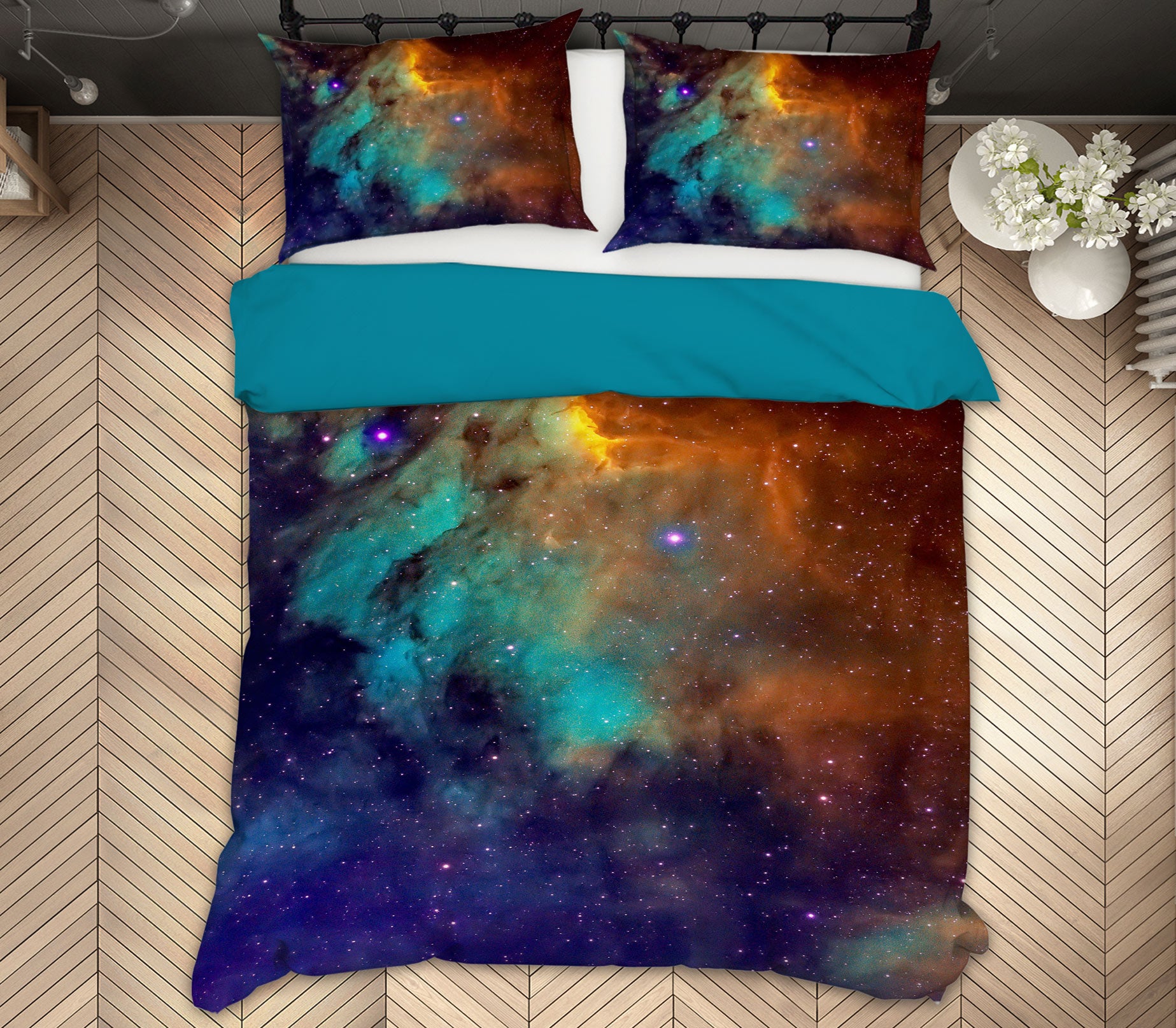 3D Colorful Starry Sky 16097 Bed Pillowcases Quilt