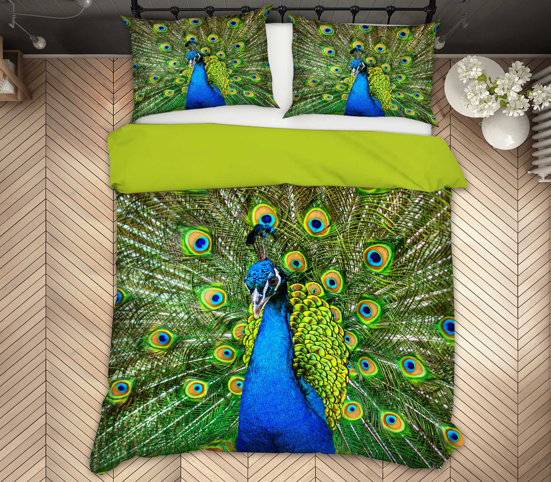 3D Peacock 60025 Bed Pillowcases Quilt