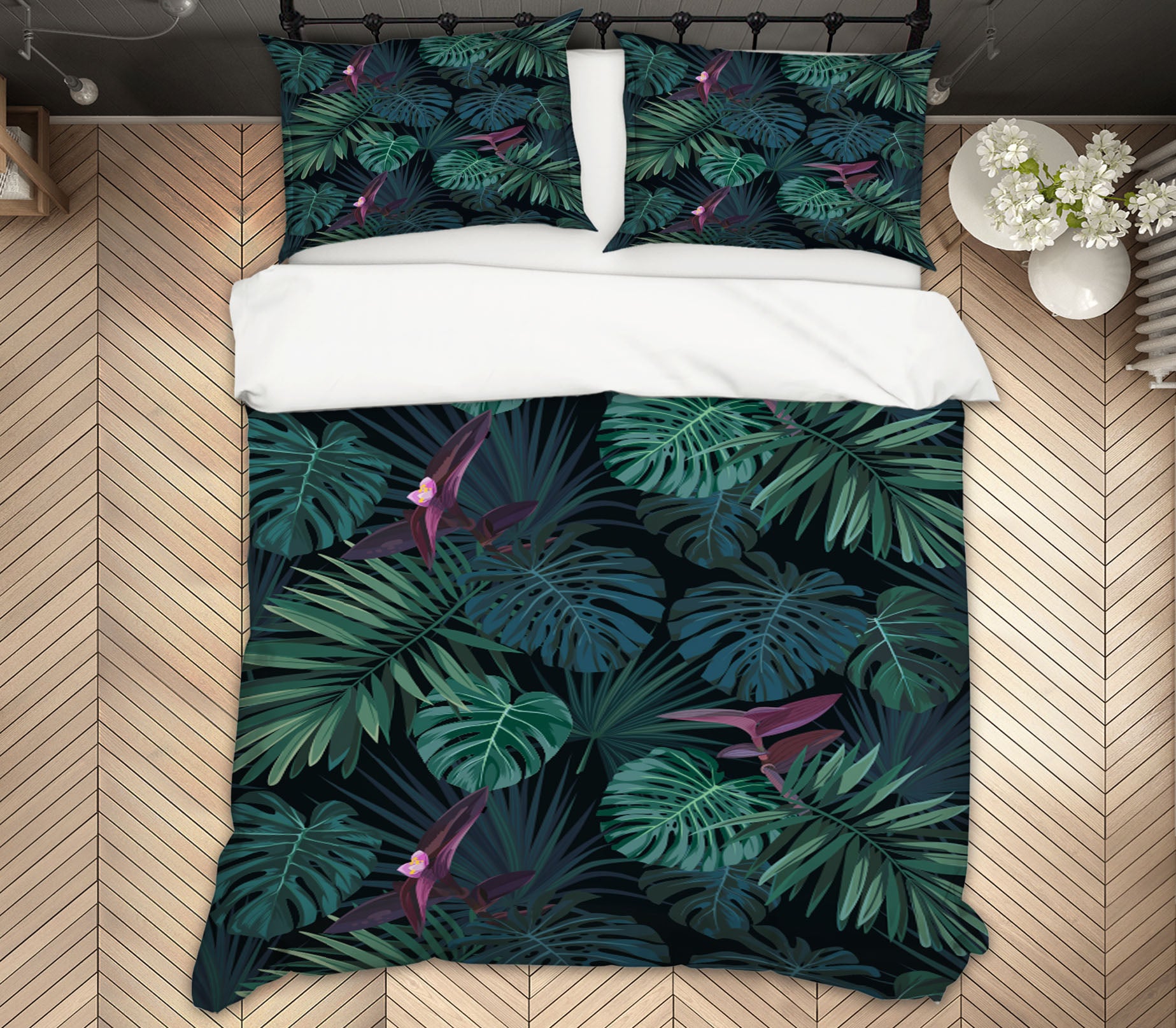 3D Leaves 60128 Bed Pillowcases Quilt