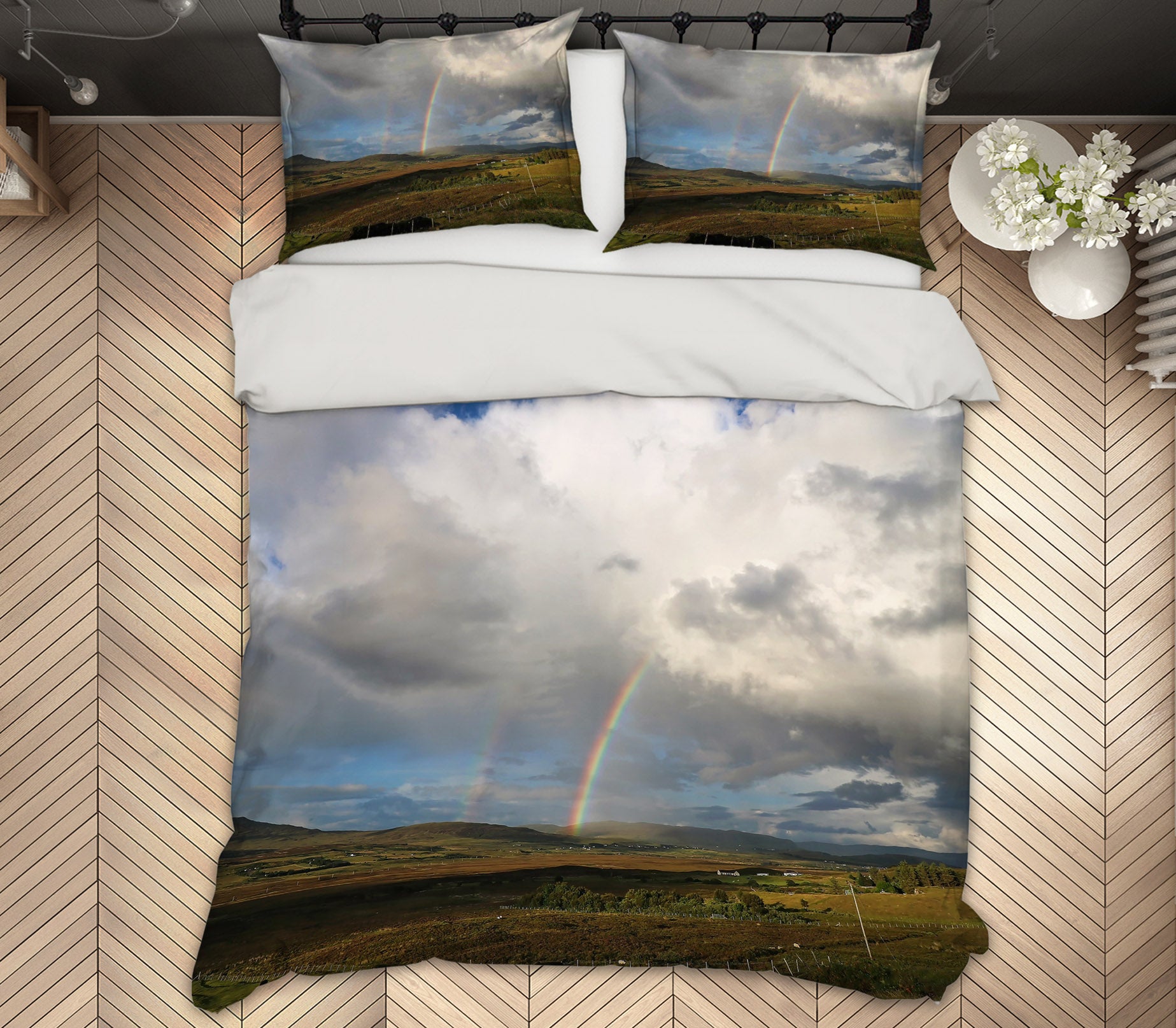 3D Rainbow Prairie 1016 Jerry LoFaro bedding Bed Pillowcases Quilt