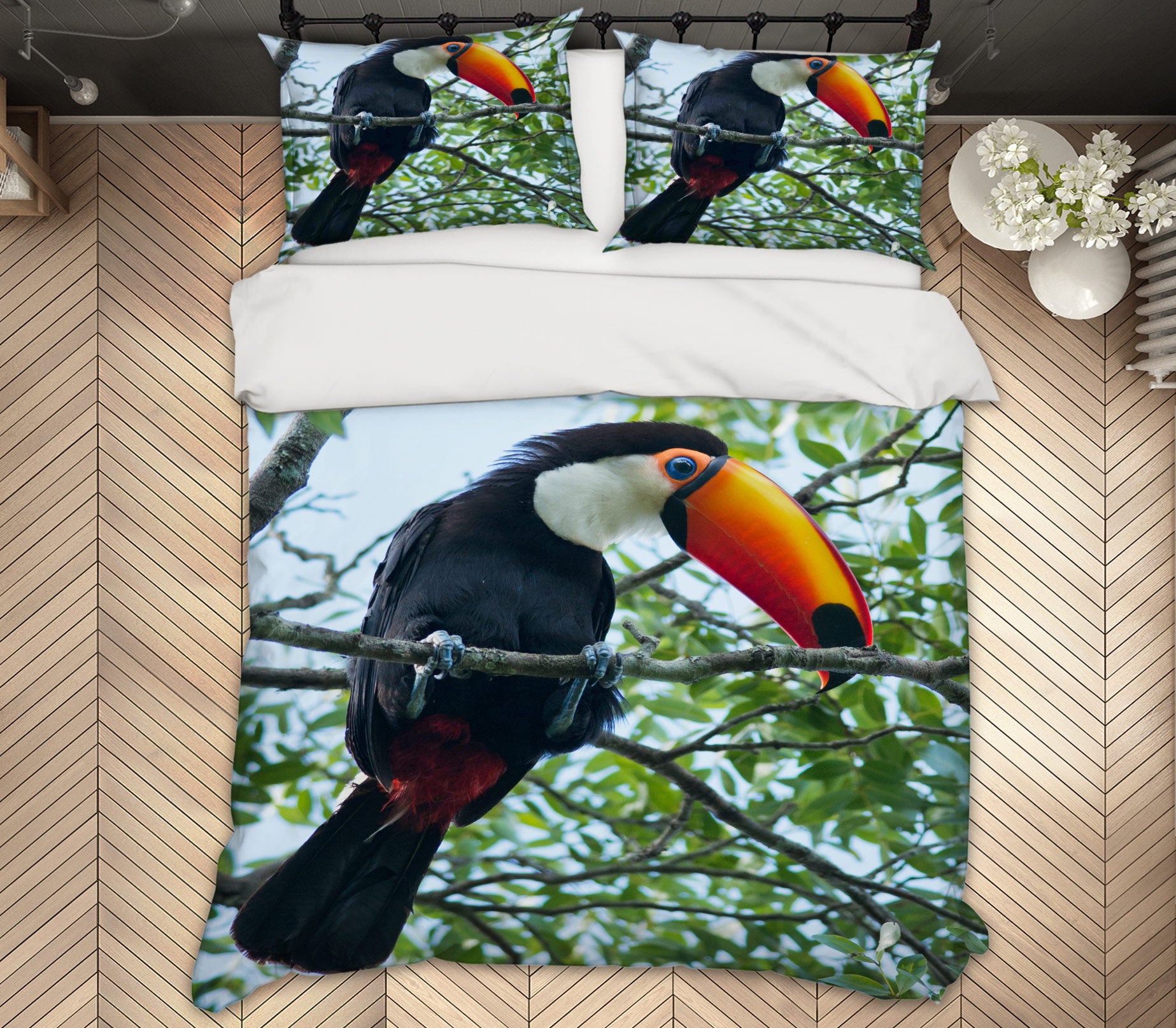 3D Stork 59237 Bed Pillowcases Quilt