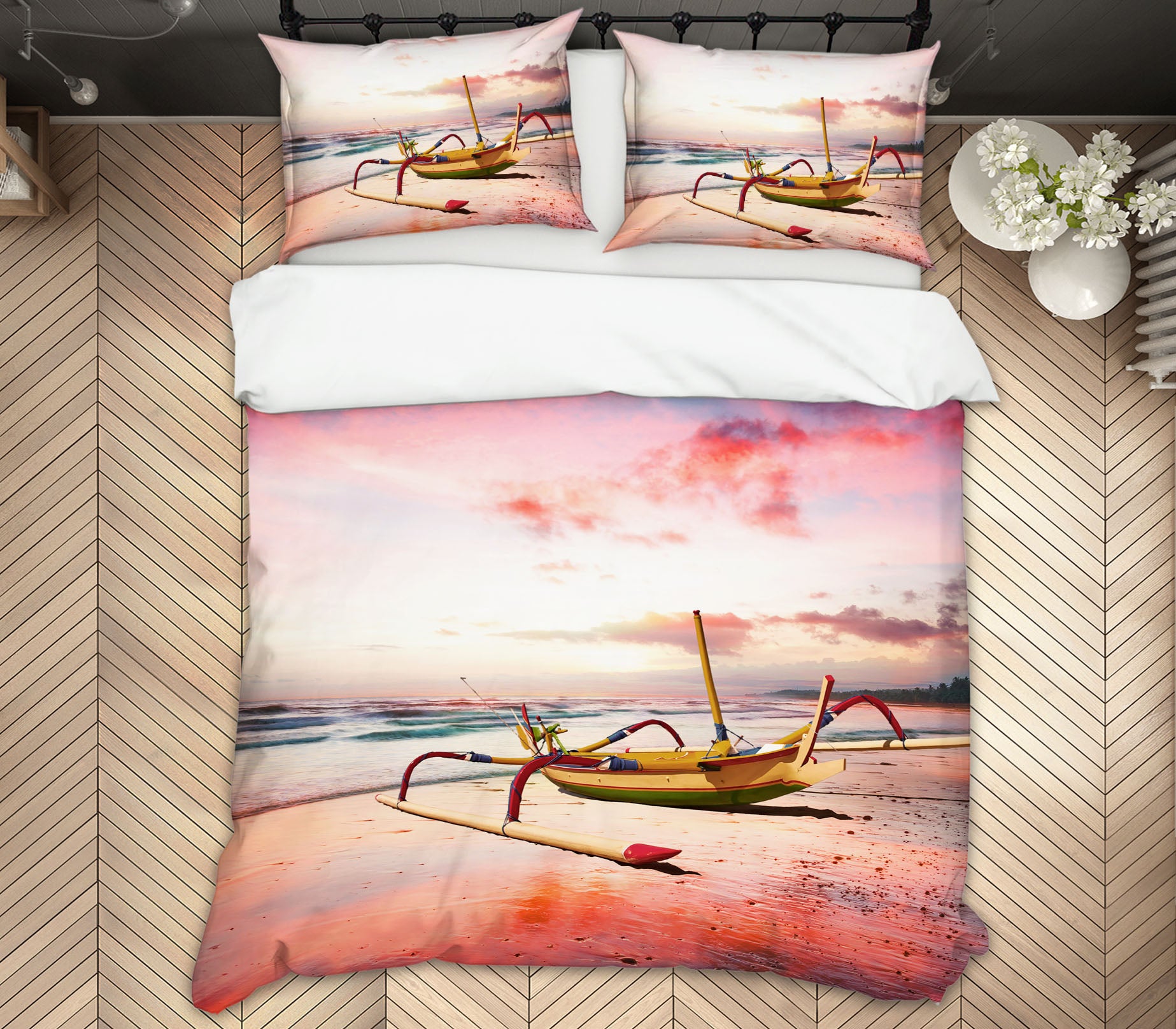 3D Indonesia Sunset 035 Marco Carmassi Bedding Bed Pillowcases Quilt