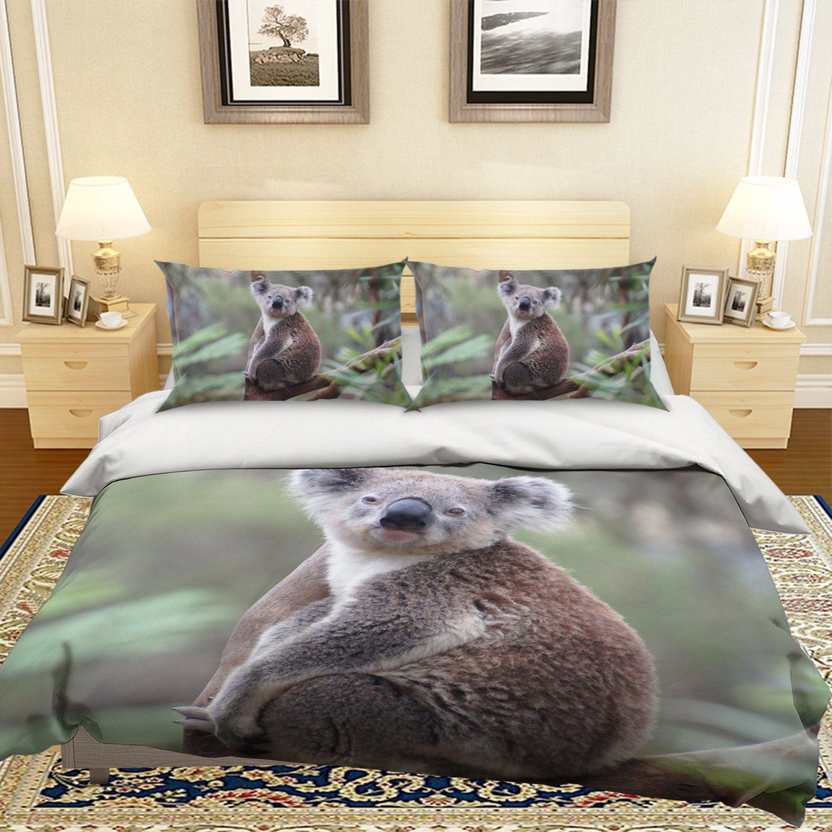 3D Koala 1968 Bed Pillowcases Quilt Quiet Covers AJ Creativity Home 
