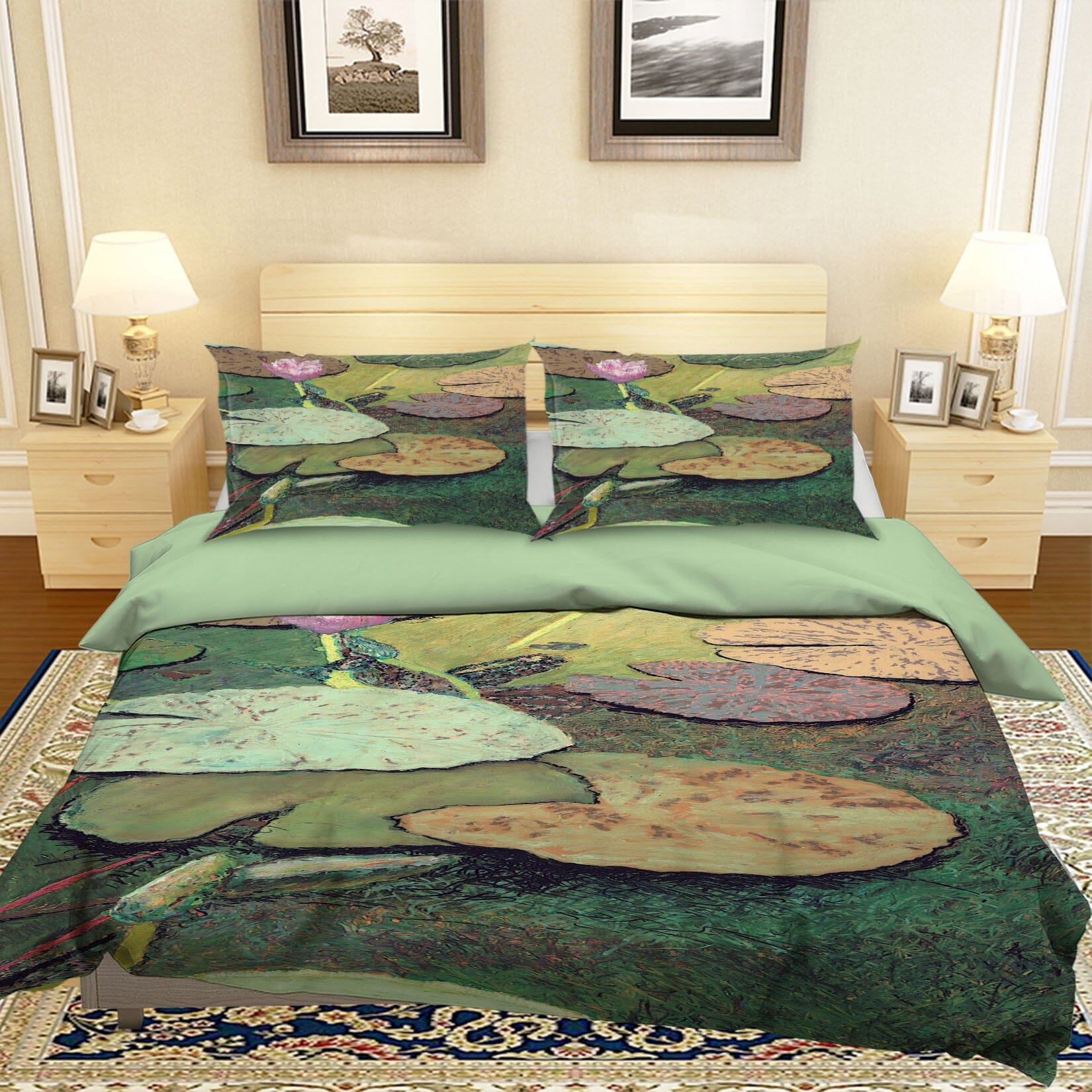 3D Emerald Pond 1160 Allan P. Friedlander Bedding Bed Pillowcases Quilt Quiet Covers AJ Creativity Home 