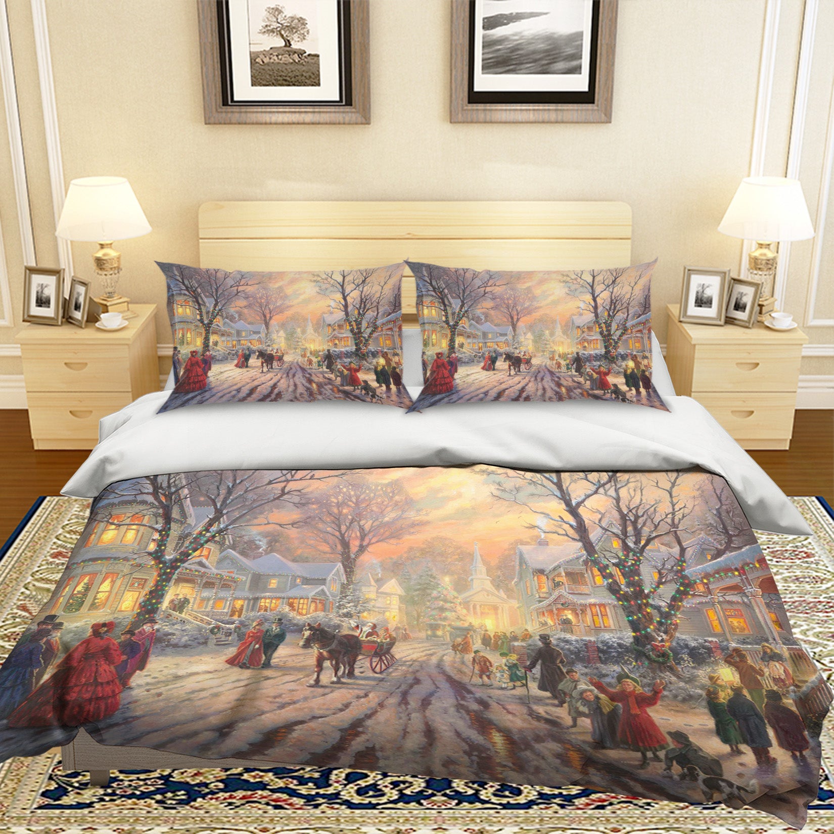 3D Dead Tree In Snow 45003 Christmas Quilt Duvet Cover Xmas Bed Pillowcases