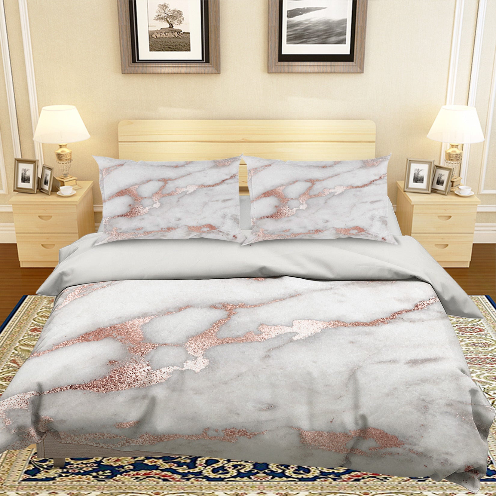 3D Marbling 18143 Uta Naumann Bedding Bed Pillowcases Quilt