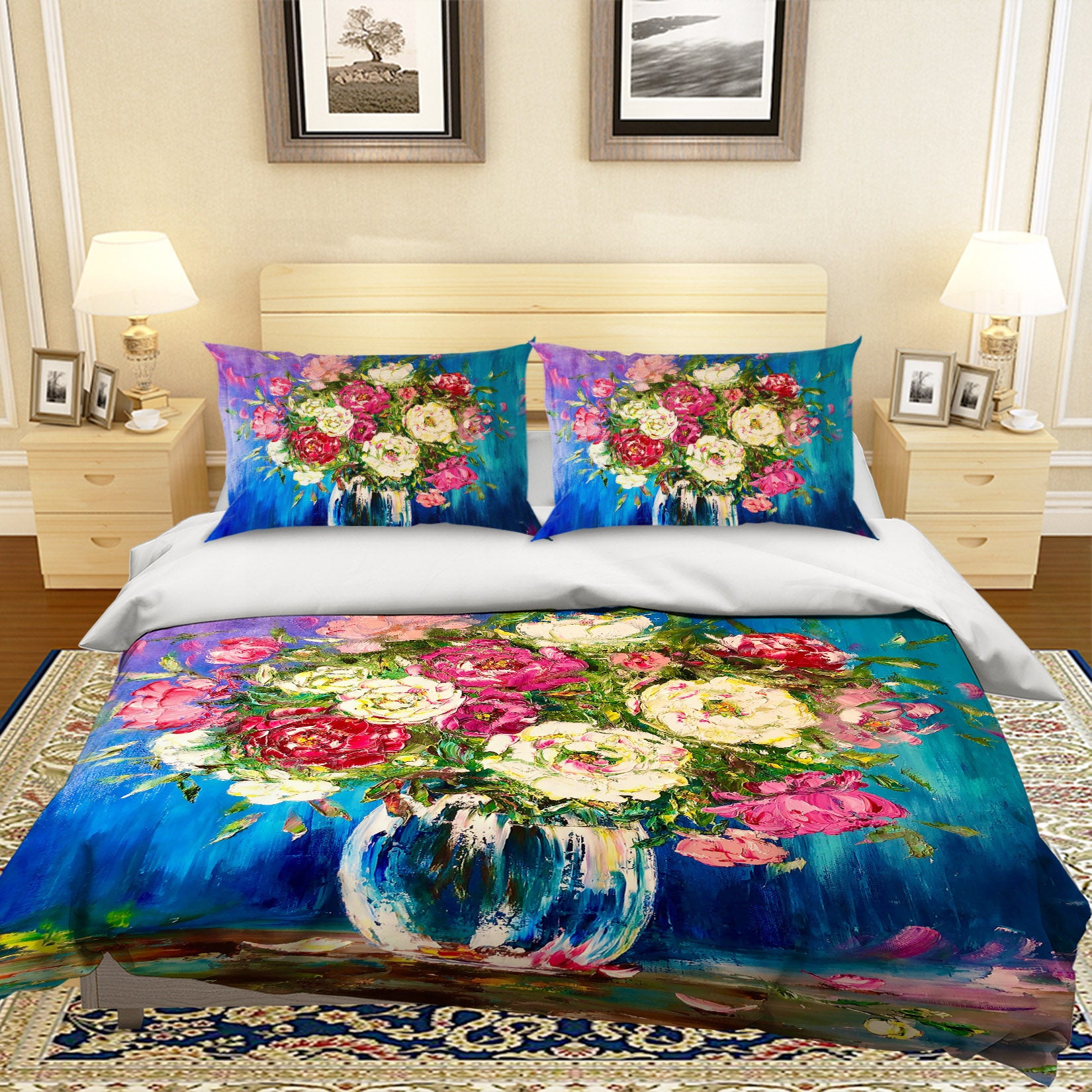 3D Colorful Flower Vase 572 Skromova Marina Bedding Bed Pillowcases Quilt