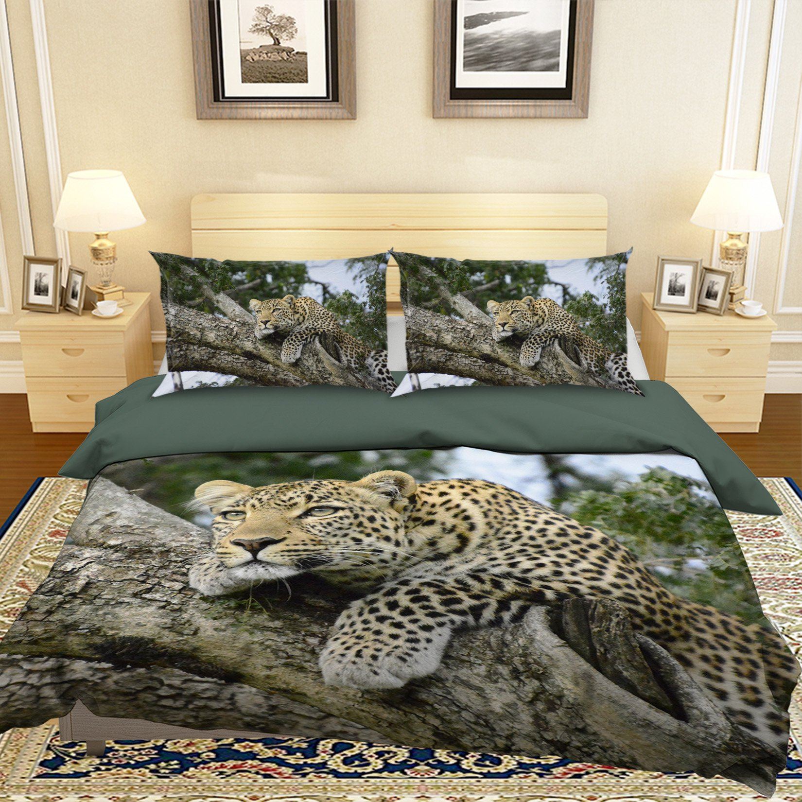 3D Spiritless Tiger 1967 Bed Pillowcases Quilt Quiet Covers AJ Creativity Home 