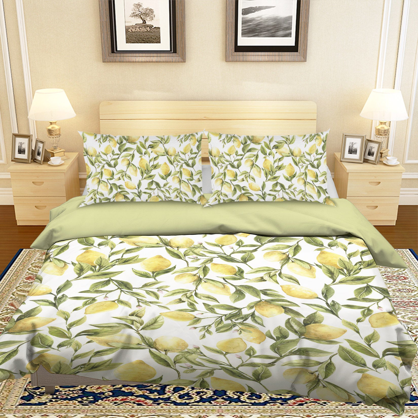 3D Lemon Blossom 18176 Uta Naumann Bedding Bed Pillowcases Quilt