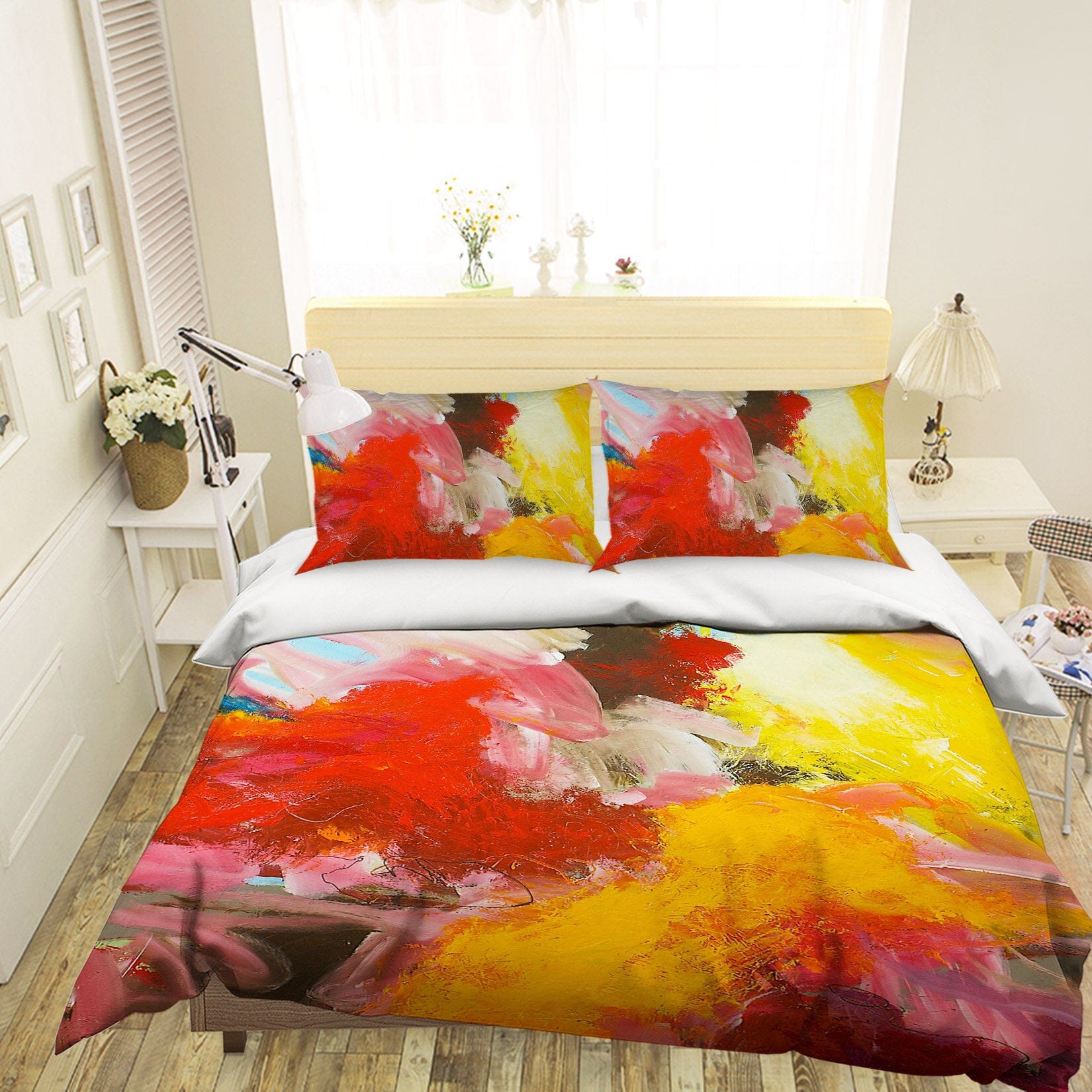 3D Fiery Red 109 Allan P. Friedlander Bedding Bed Pillowcases Quilt Quiet Covers AJ Creativity Home 