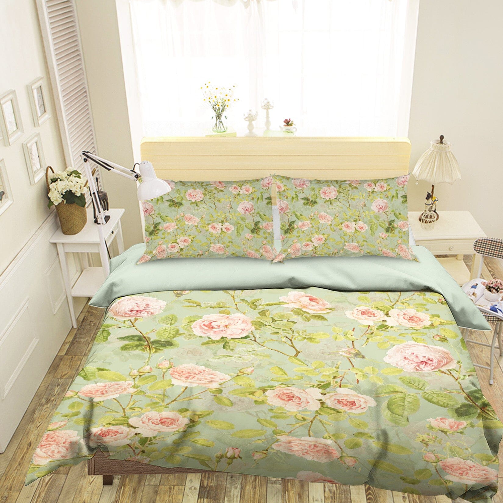 3D Pink Flower 150 Uta Naumann Bedding Bed Pillowcases Quilt Quiet Covers AJ Creativity Home 
