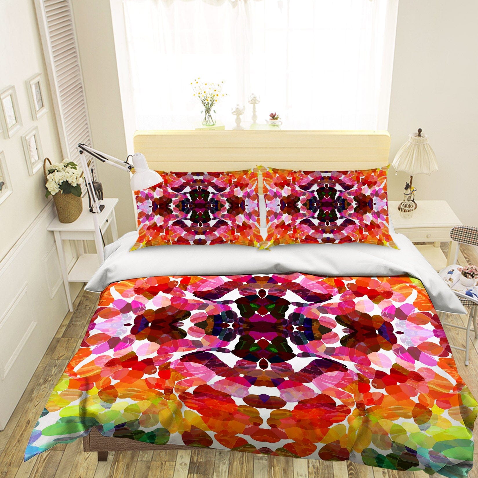 3D Colored Petals 2003 Shandra Smith Bedding Bed Pillowcases Quilt Quiet Covers AJ Creativity Home 