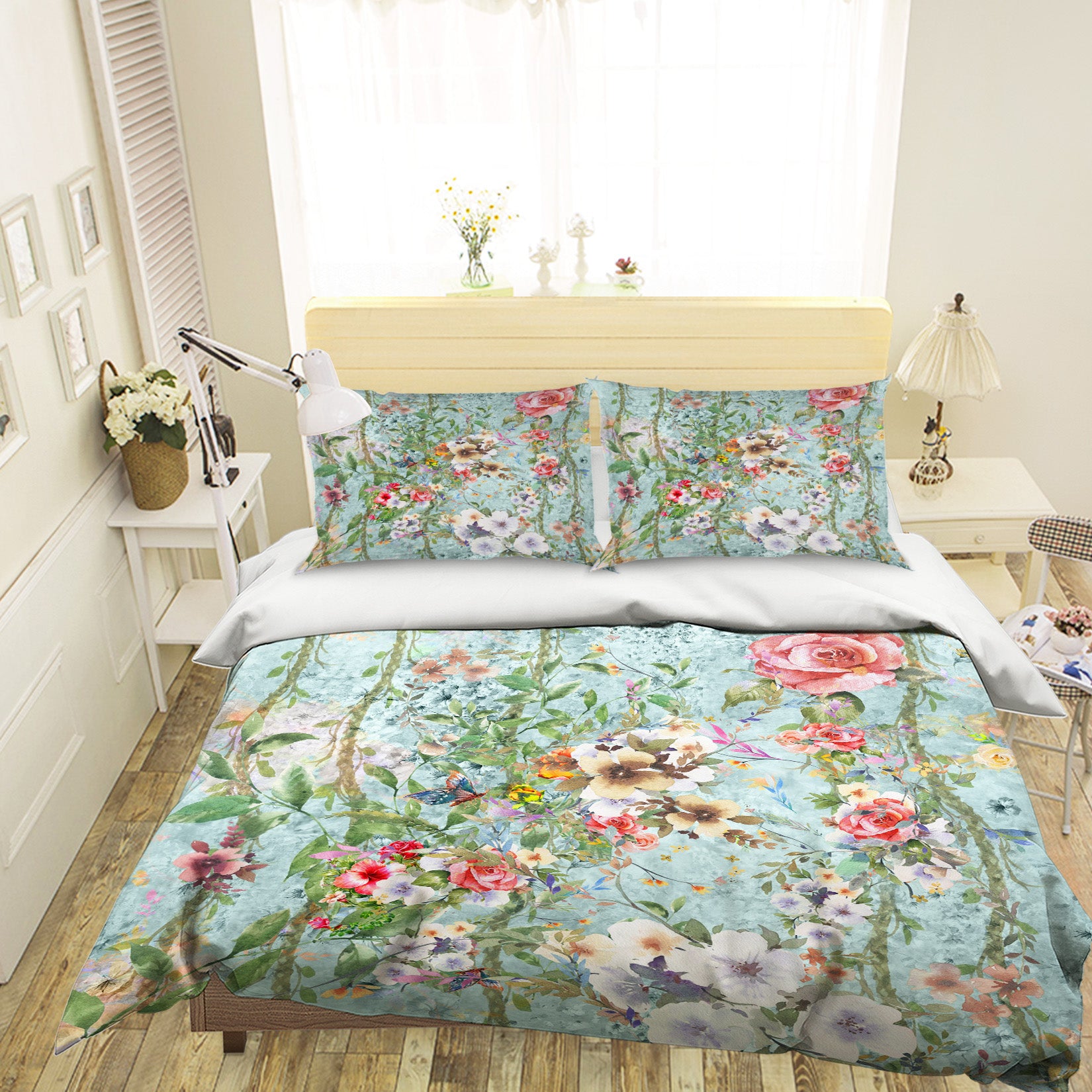 3D Flower Branch 60150 Bed Pillowcases Quilt