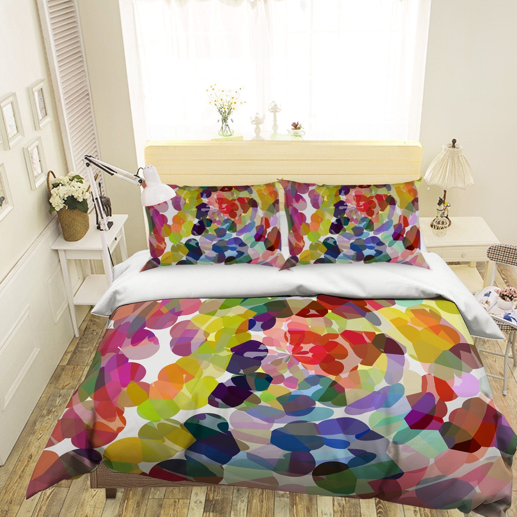 3D Colored Stones 2004 Shandra Smith Bedding Bed Pillowcases Quilt Quiet Covers AJ Creativity Home 