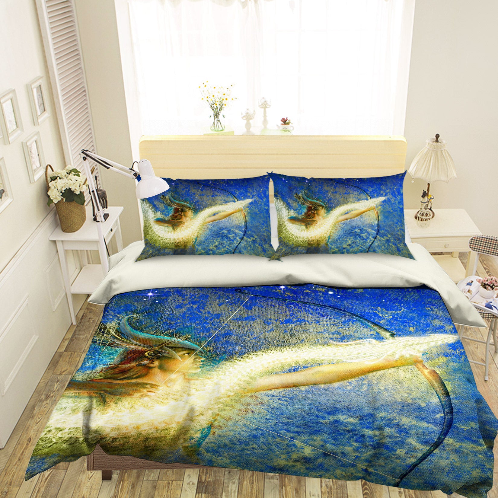 3D Golden Dragon Arrow 7039 Ciruelo Bedding Bed Pillowcases Quilt