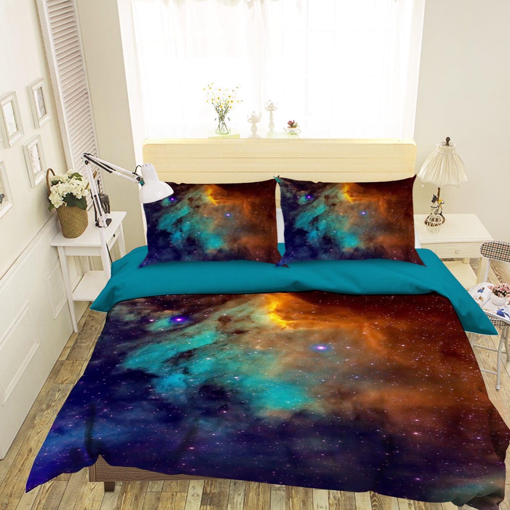 3D Colorful Starry Sky 16097 Bed Pillowcases Quilt