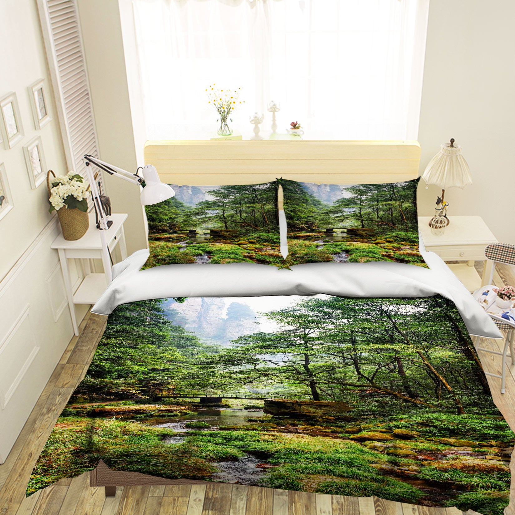 3D Forest 15109 Bed Pillowcases Quilt