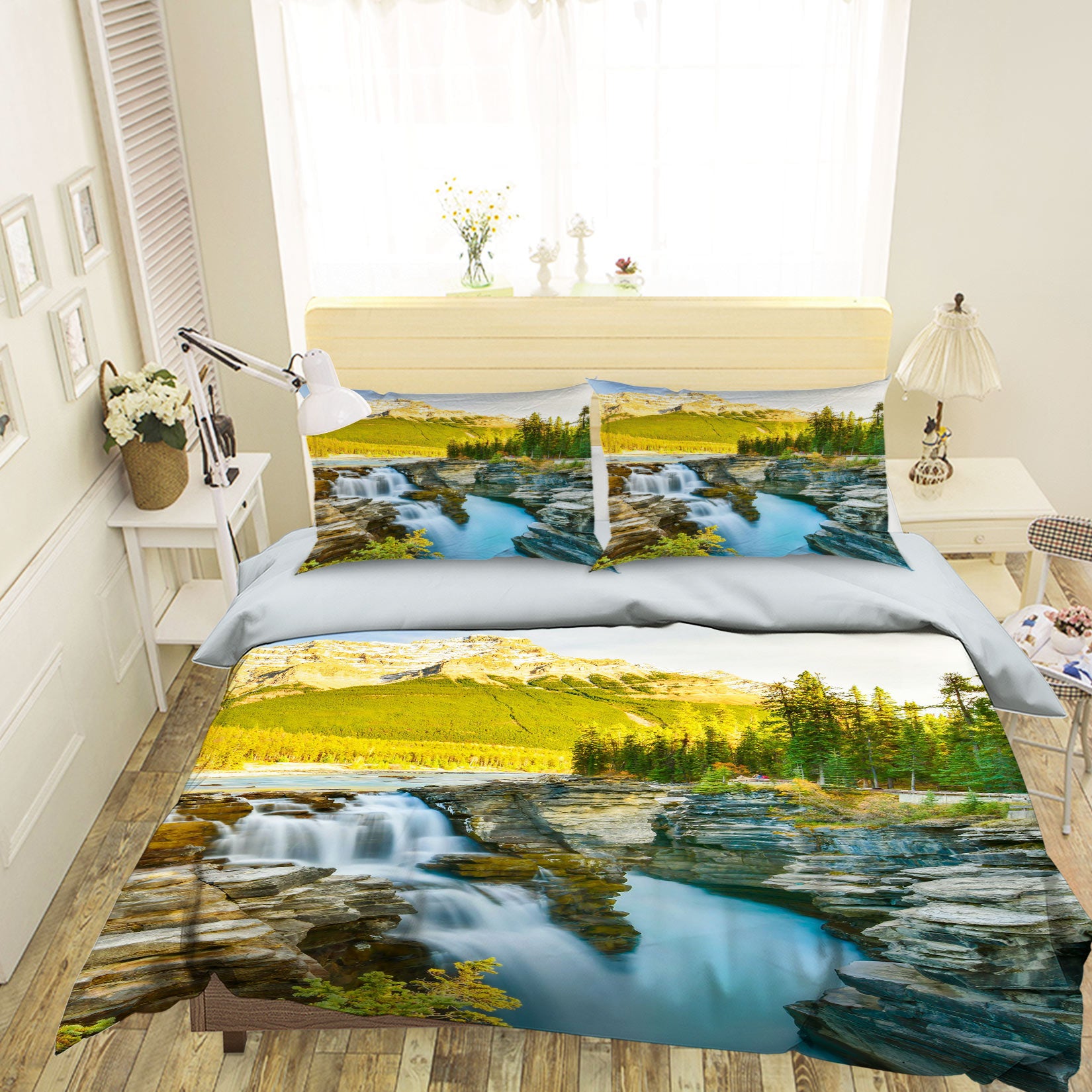 3D Landscape 15143 Bed Pillowcases Quilt