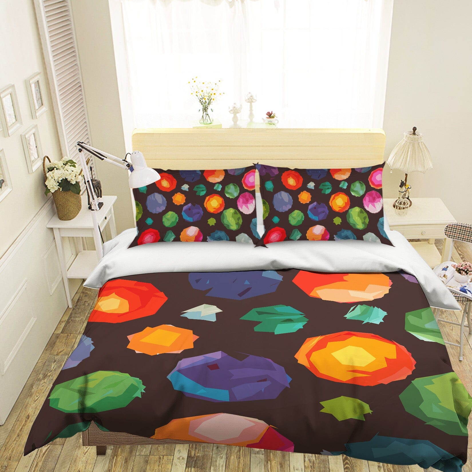 3D Colorful Balloons 2001 Shandra Smith Bedding Bed Pillowcases Quilt Quiet Covers AJ Creativity Home 