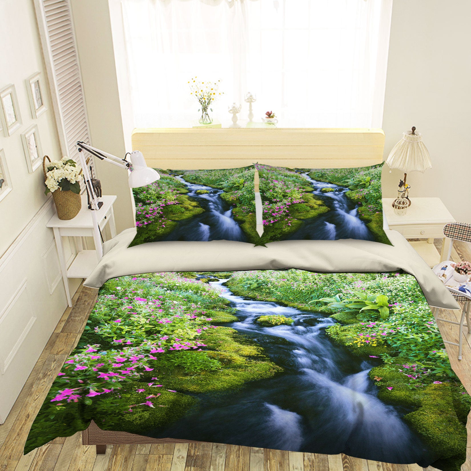 3D Waterfall 16179 Bed Pillowcases Quilt