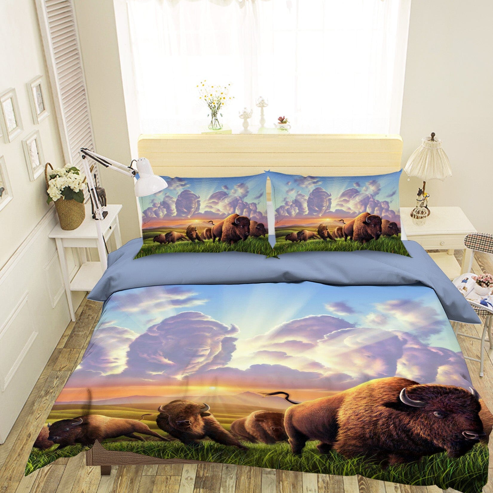 3D Stampede 2133 Jerry LoFaro bedding Bed Pillowcases Quilt Quiet Covers AJ Creativity Home 