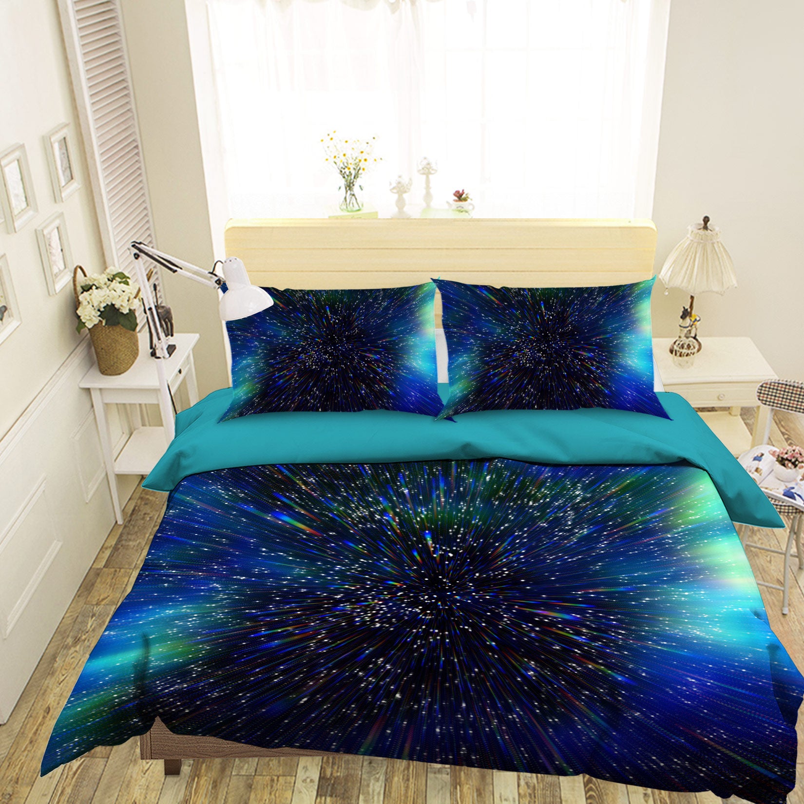 3D Star Point 16145 Bed Pillowcases Quilt