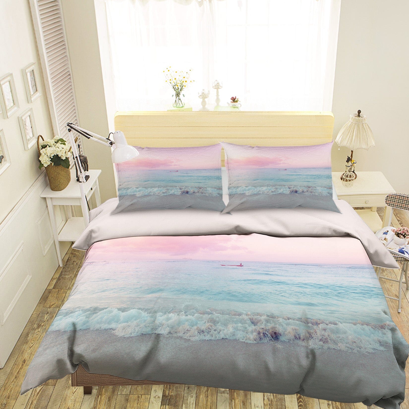 3D Sea And Sky 2006 Noirblanc777 Bedding Bed Pillowcases Quilt Quiet Covers AJ Creativity Home 