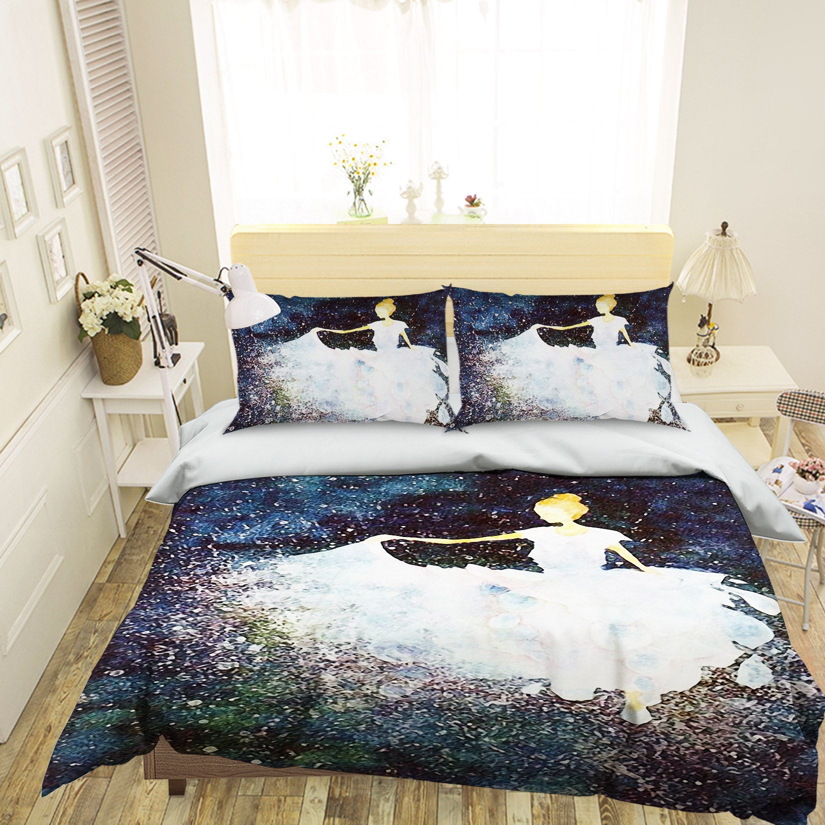 3D Skirt Girl 12137 Bed Pillowcases Quilt