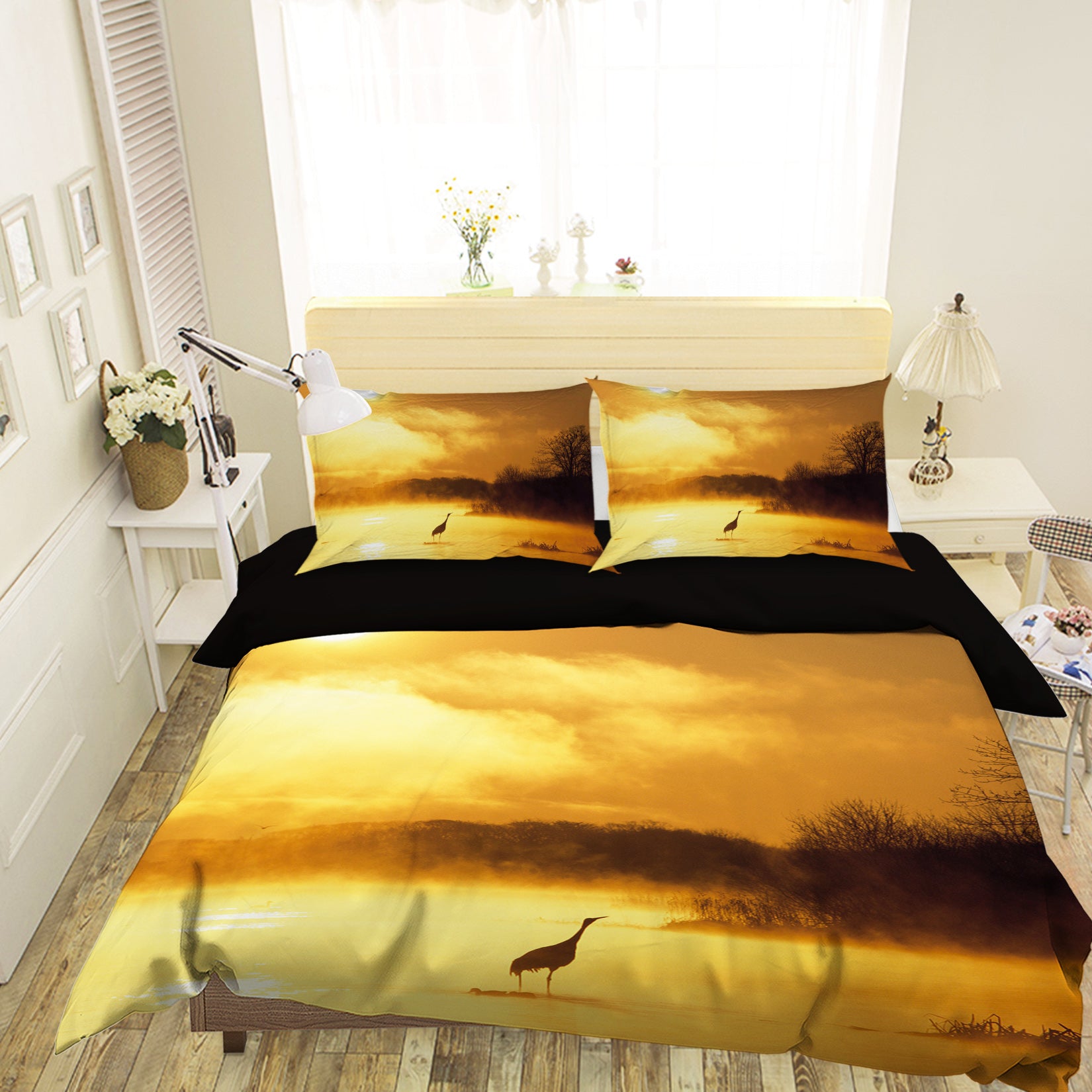 3D Yellow Sky 054 Bed Pillowcases Quilt