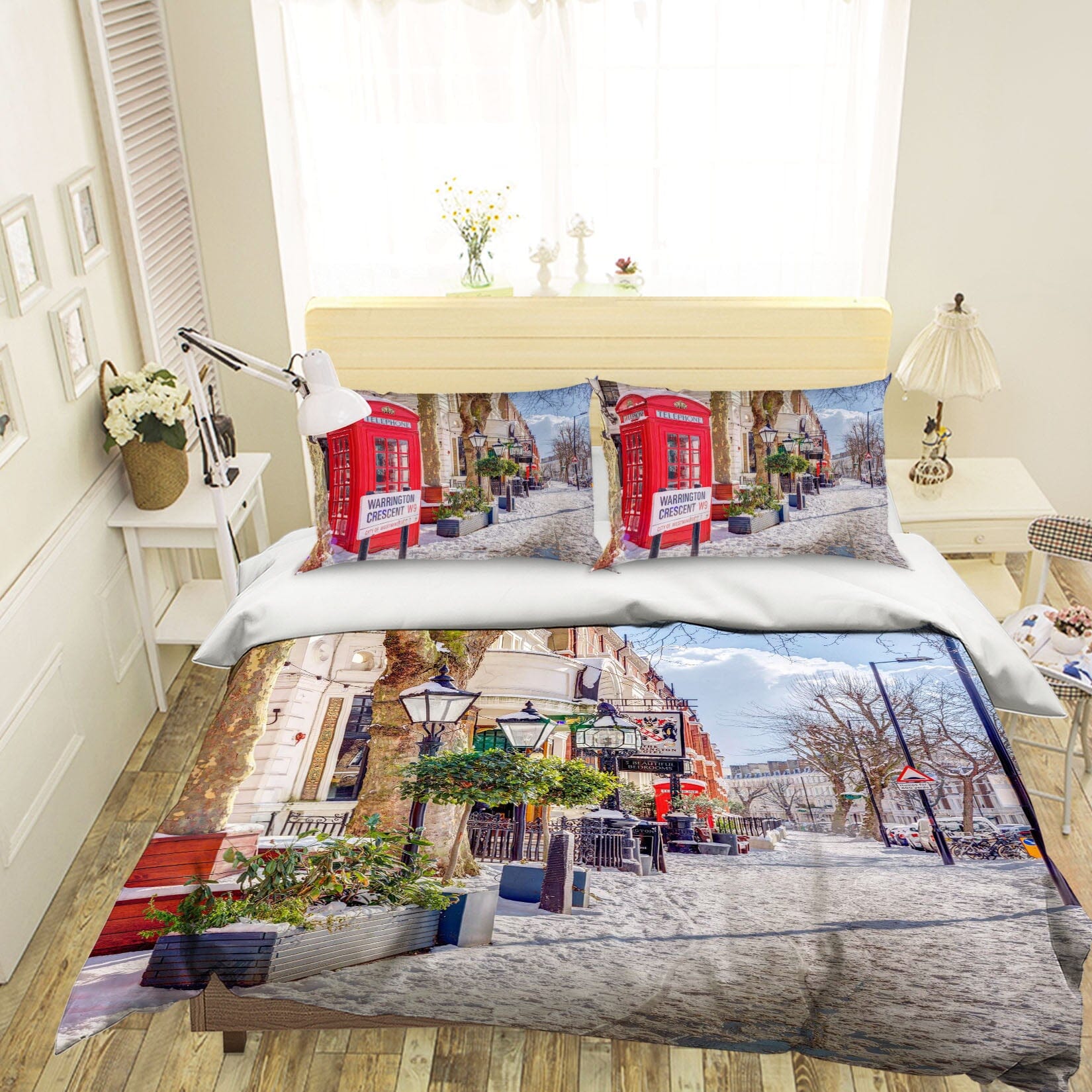 3D London Street 2021 Assaf Frank Bedding Bed Pillowcases Quilt Quiet Covers AJ Creativity Home 
