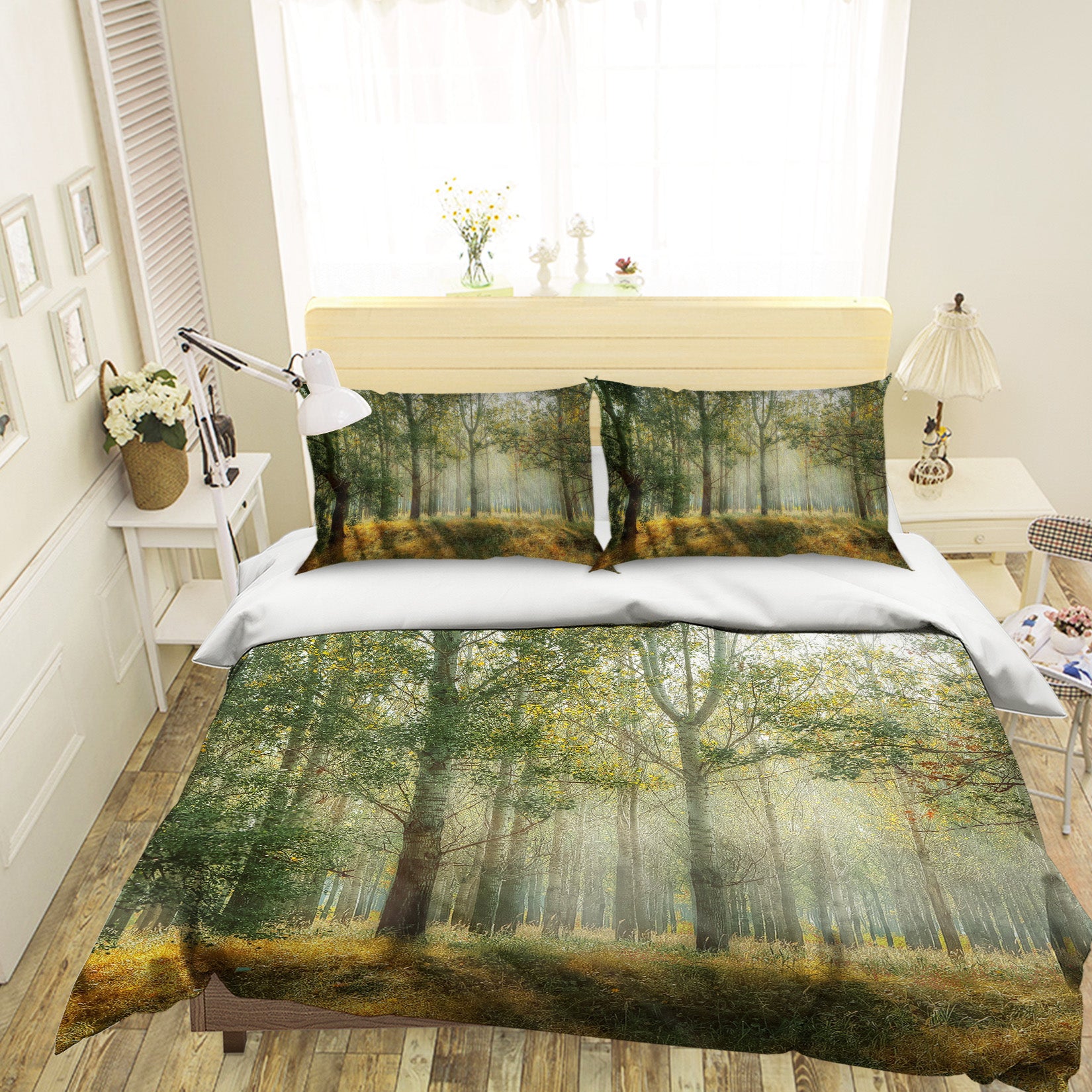 3D Forest 19172 Bed Pillowcases Quilt