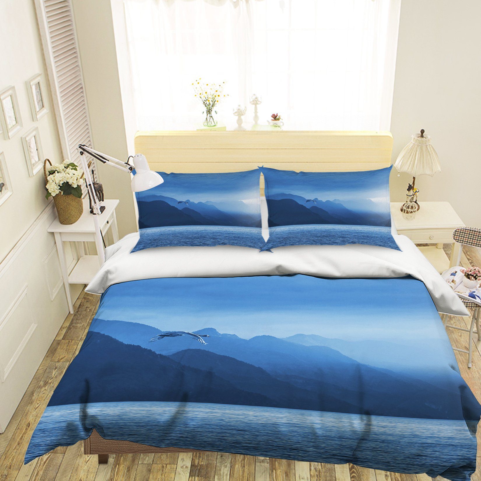 3D Sea Bird 1969 Bed Pillowcases Quilt Quiet Covers AJ Creativity Home 