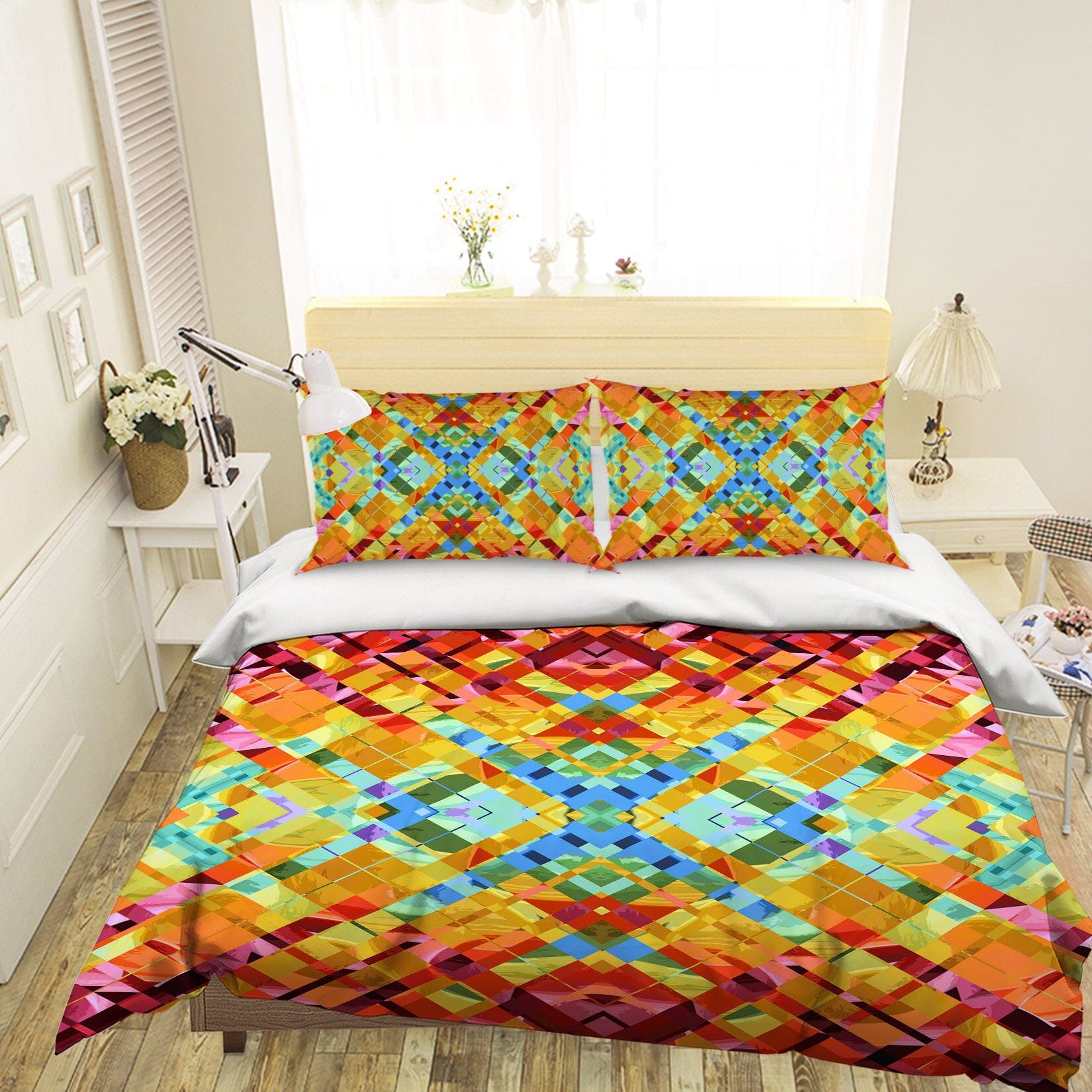 3D Color Weave 2002 Shandra Smith Bedding Bed Pillowcases Quilt Quiet Covers AJ Creativity Home 
