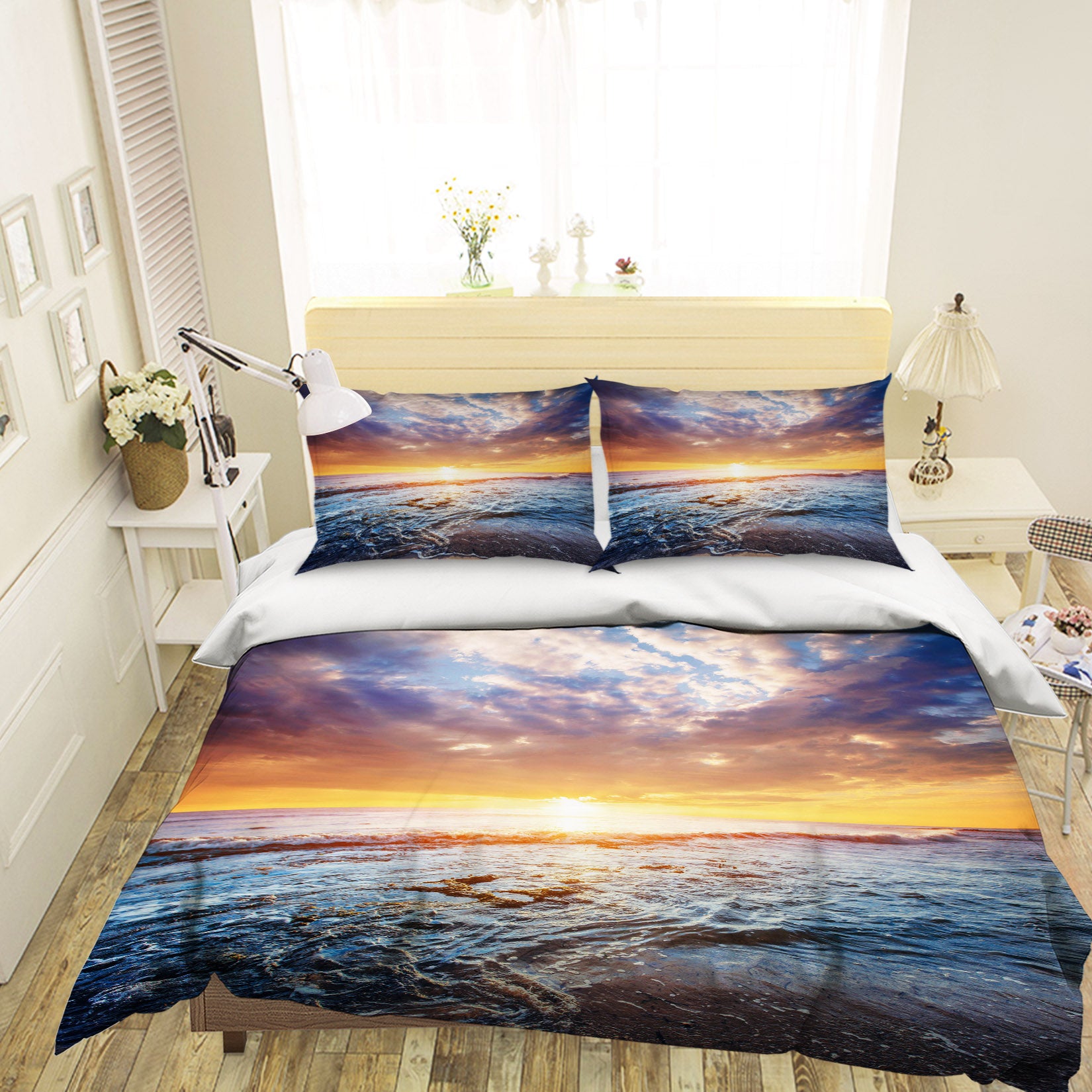 3D Sea Sky 61026 Bed Pillowcases Quilt
