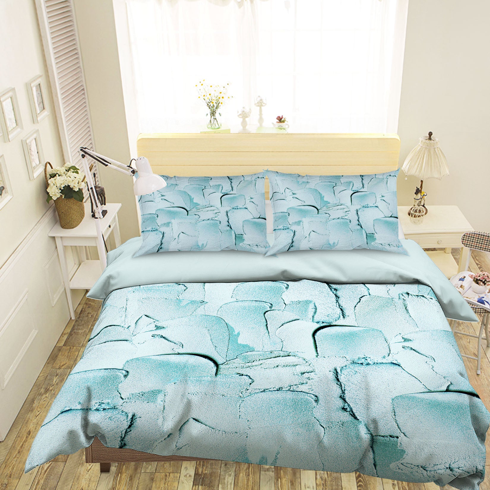 3D Light Blue 18136 Uta Naumann Bedding Bed Pillowcases Quilt