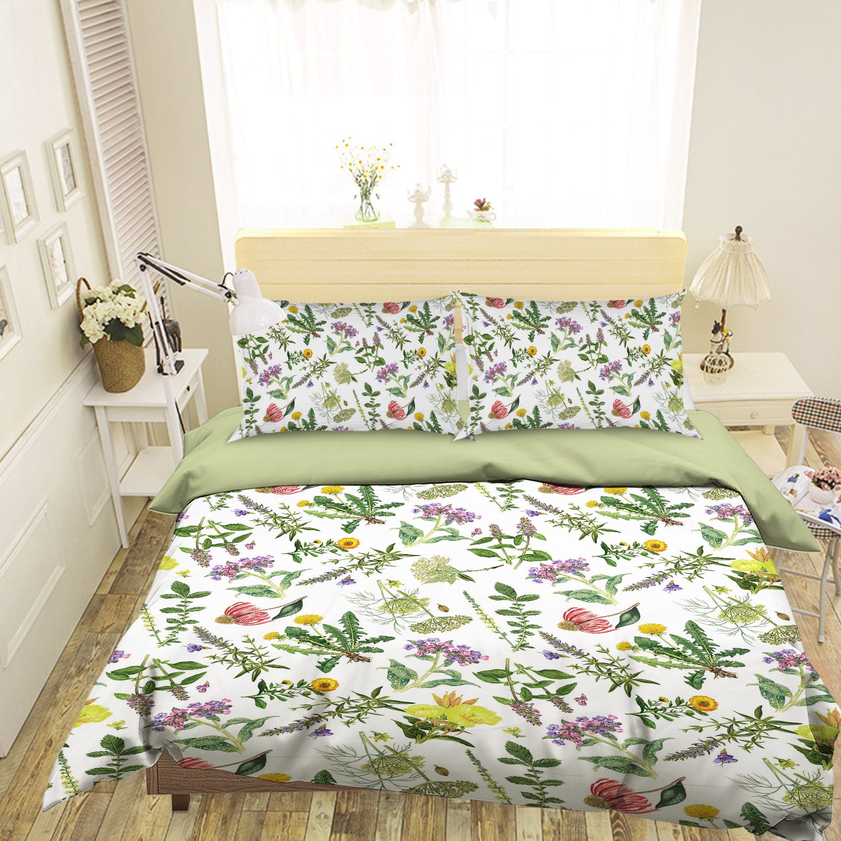 3D Leaf Flower 18204 Uta Naumann Bedding Bed Pillowcases Quilt